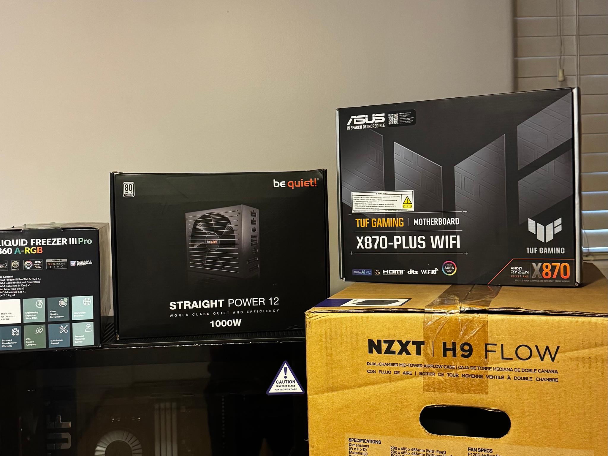 H9 FLOW/Ryzen 9800x3D/ASUS TUF GAMING 5070 OC/64GB DDR5/4tb NVME/(Free gaming monitor with purchase)