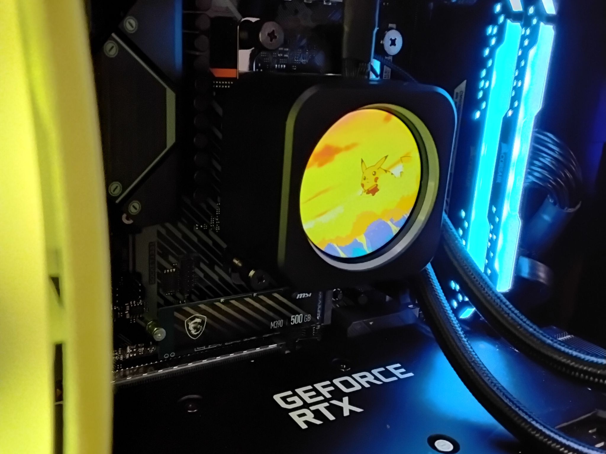 Pokemon themed Gaming PC | Ryzen 7 5700 | MSI 3070 VENTUS 3X OC | 32GB's of RAM | 500GB + 1TB NVME |