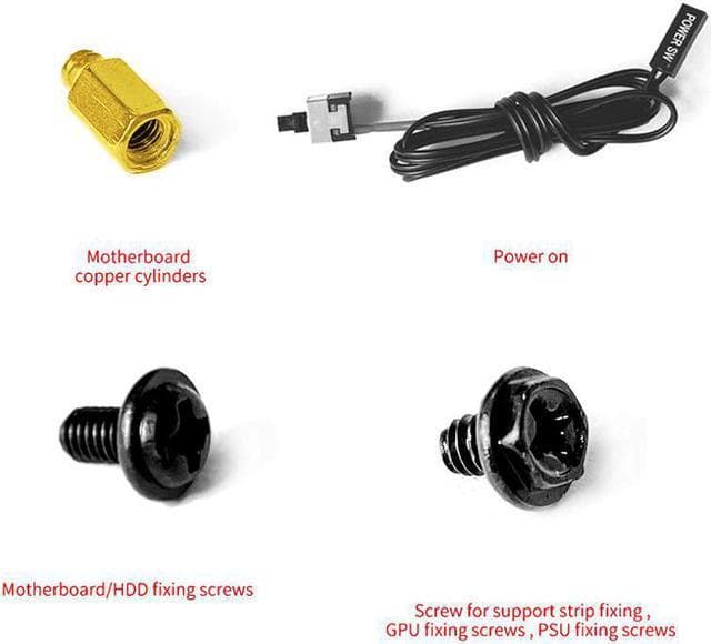 ALAMENGDA Open Computer Case,Two-way Server ATX Motherboard Tray Test Stand, Test bench, ATX Mid Twr