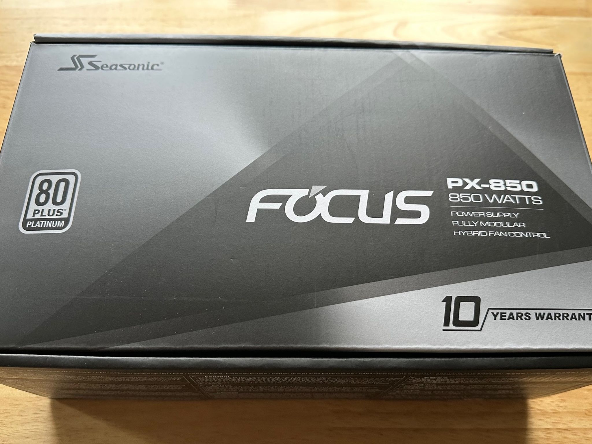 Seasonic FOCUS PX-850 | 850W | 80+ Platinum | Full-Modular | ATX Form Factor - Used/Great Condition