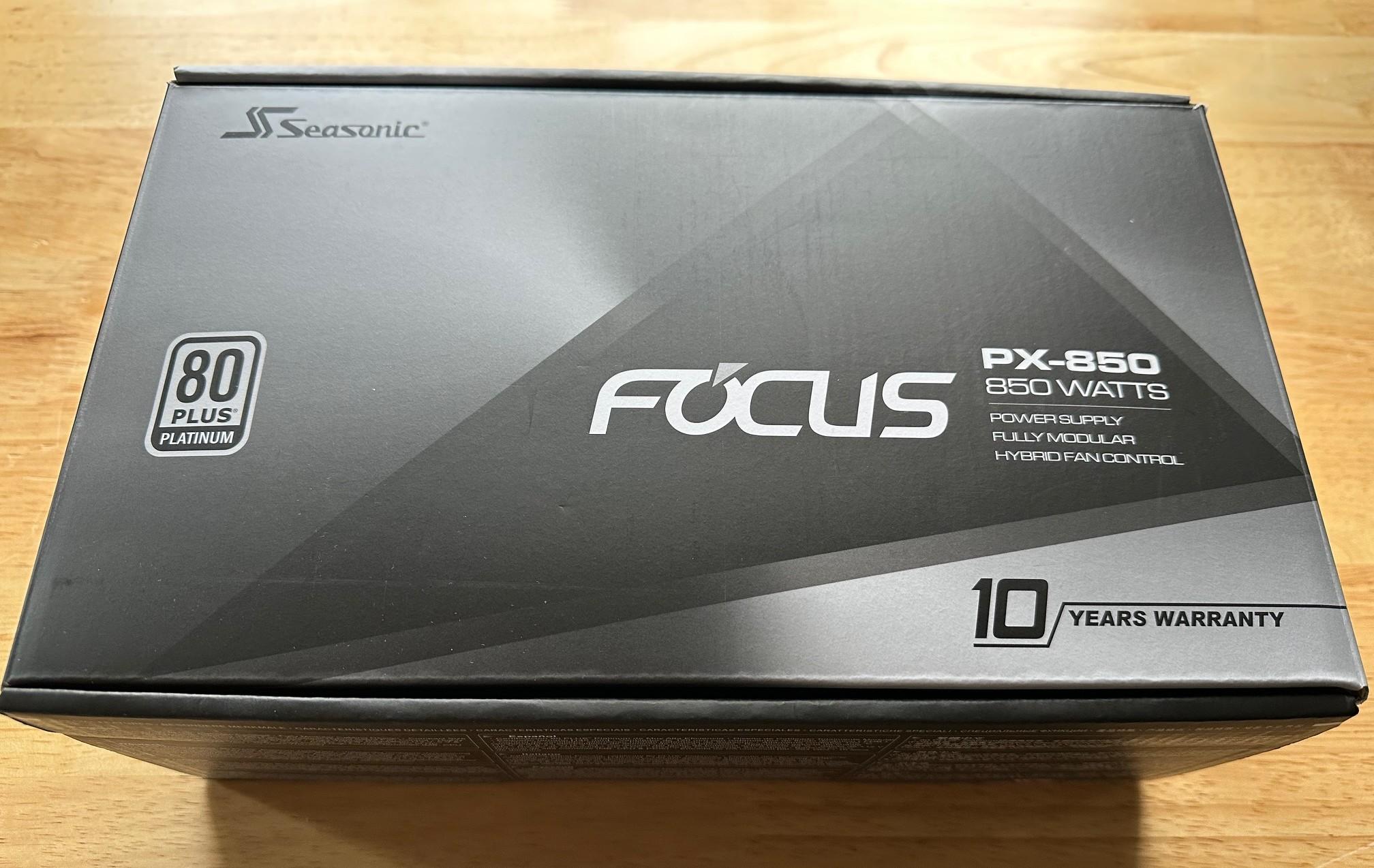 Seasonic FOCUS PX-850 | 850W | 80+ Platinum | Full-Modular | ATX Form Factor - Used/Great Condition
