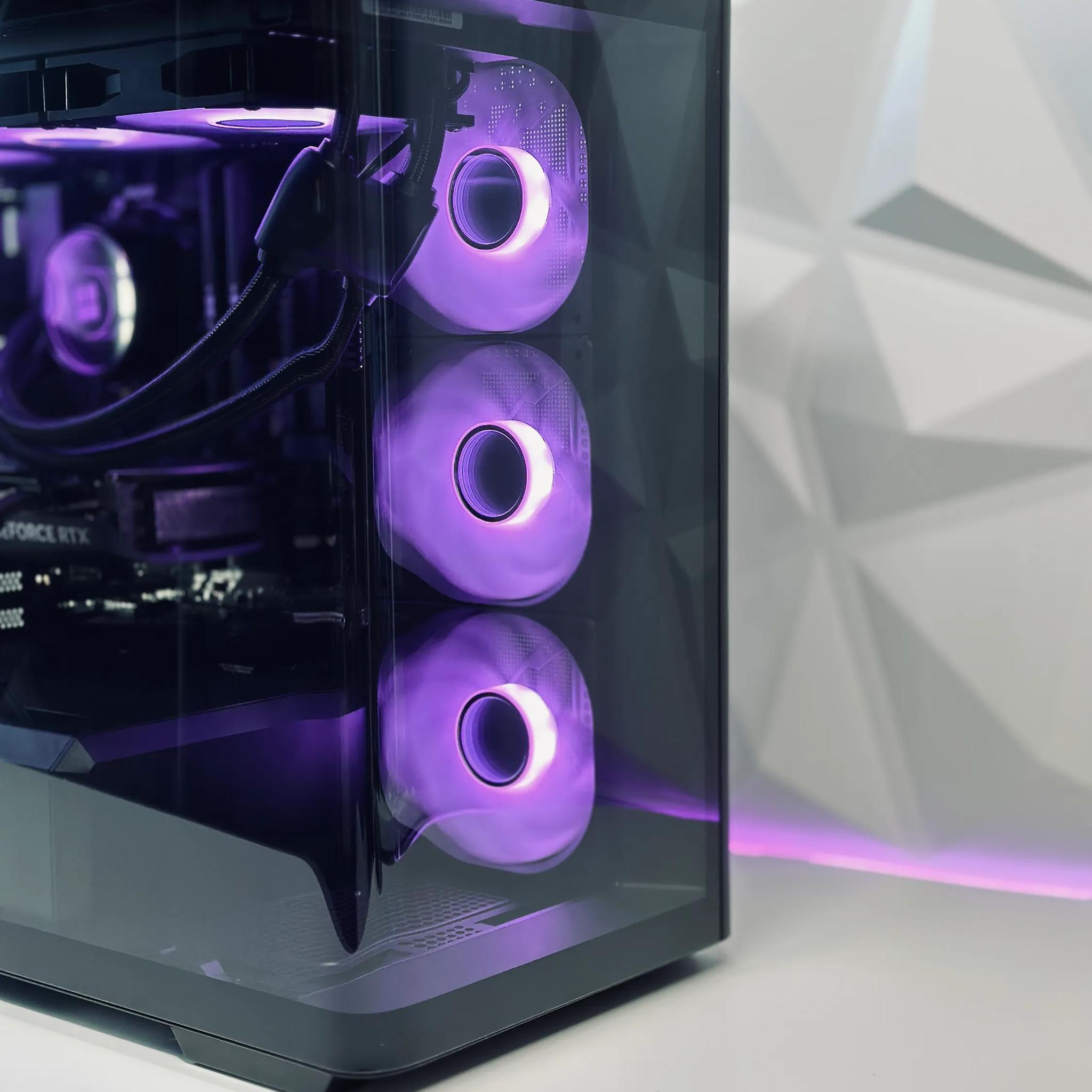 🌌🌑Dark Nebula🔭Liquid Cooled Gaming PC🔭Nvidia RTX 4070 Super 12GB🔭Ryzen 5 7600X🔭32GB DDR5🔭1TB