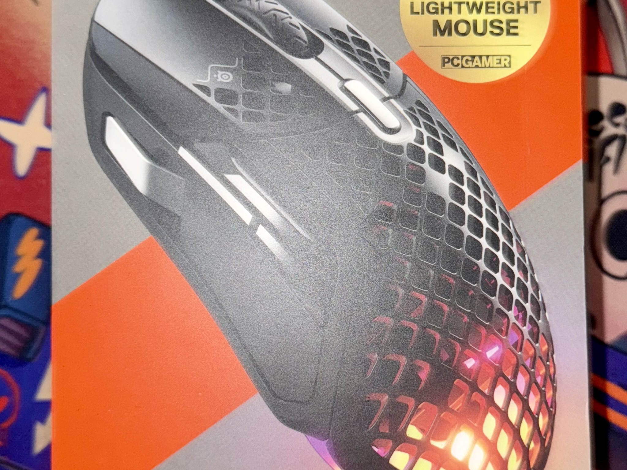 BNIB Aerox 5 Wireless SteelSeries Holey RGB Gaming Mouse (Black)