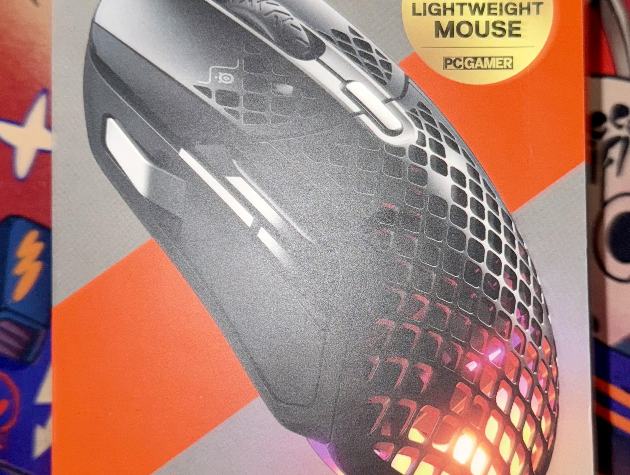 BNIB Aerox 5 Wireless SteelSeries Holey RGB Gaming Mouse (Black)