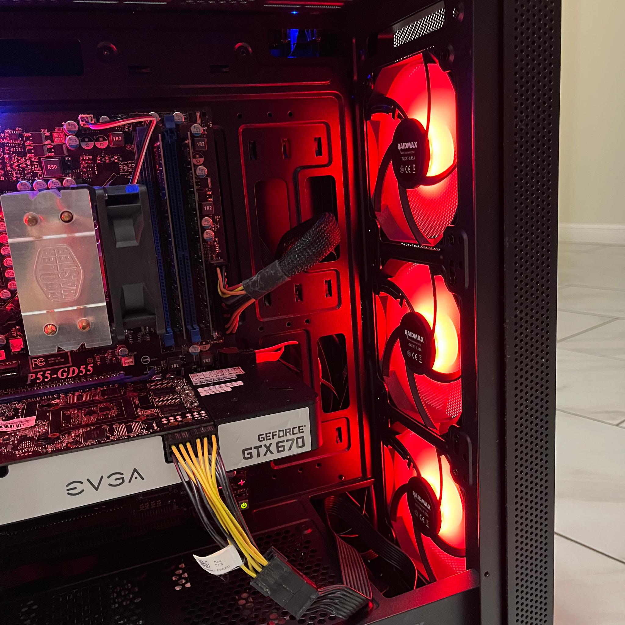 Super Budget Gaming PC - Intel i5-750, NVIDIA GTX 670, 16GB RAM, 756GB Storage, w/ Wi-Fi & BT