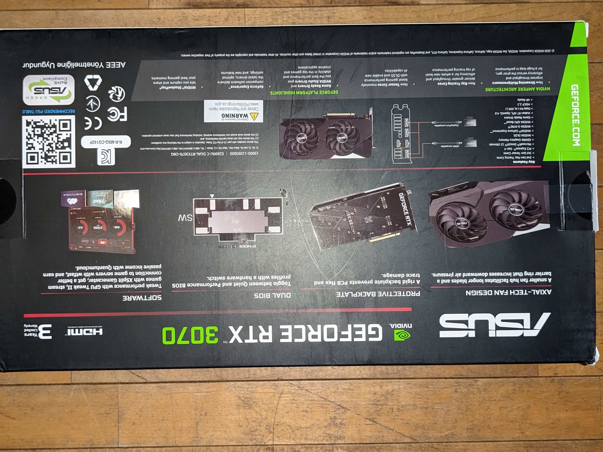 Nvidia RTX 3070 Asus Dual 