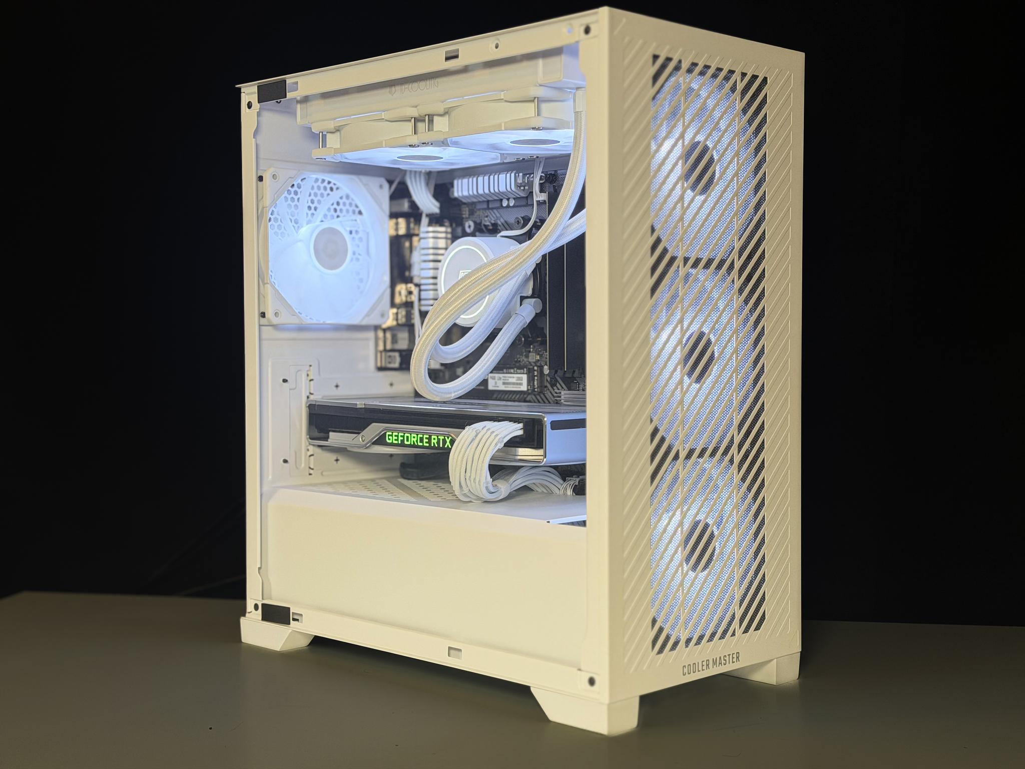 ⚪️ White RTX 2070 Super Gaming PC | Liquid Cooled