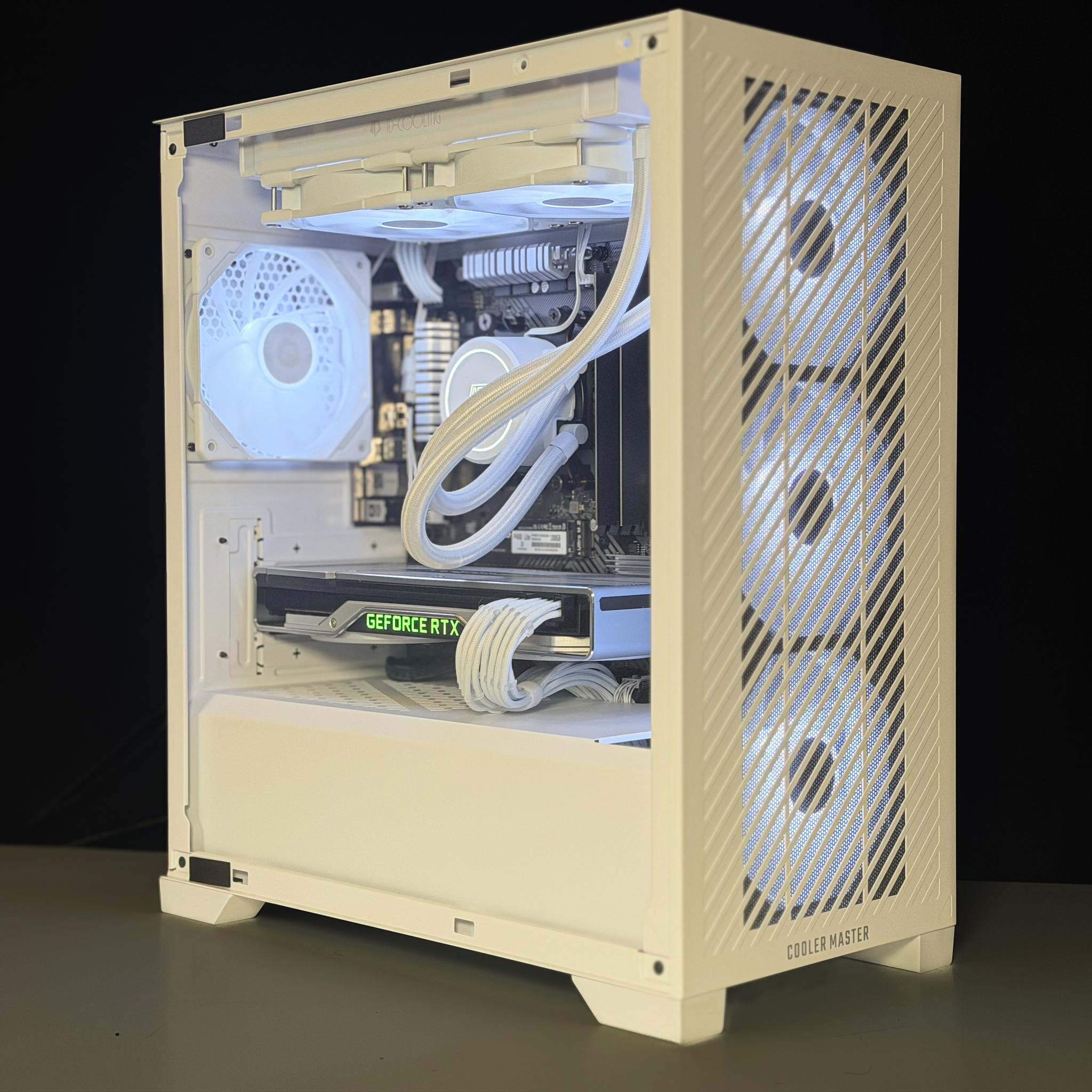 ⚪️ White RTX 2070 Super Gaming PC | Liquid Cooled