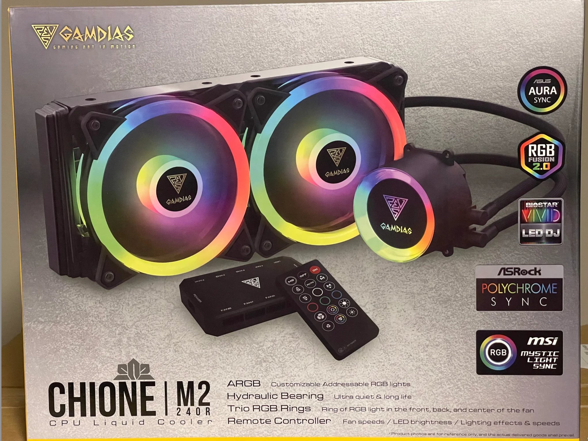 Gamdias CHIONE M2-240R CPU Cooler | Black