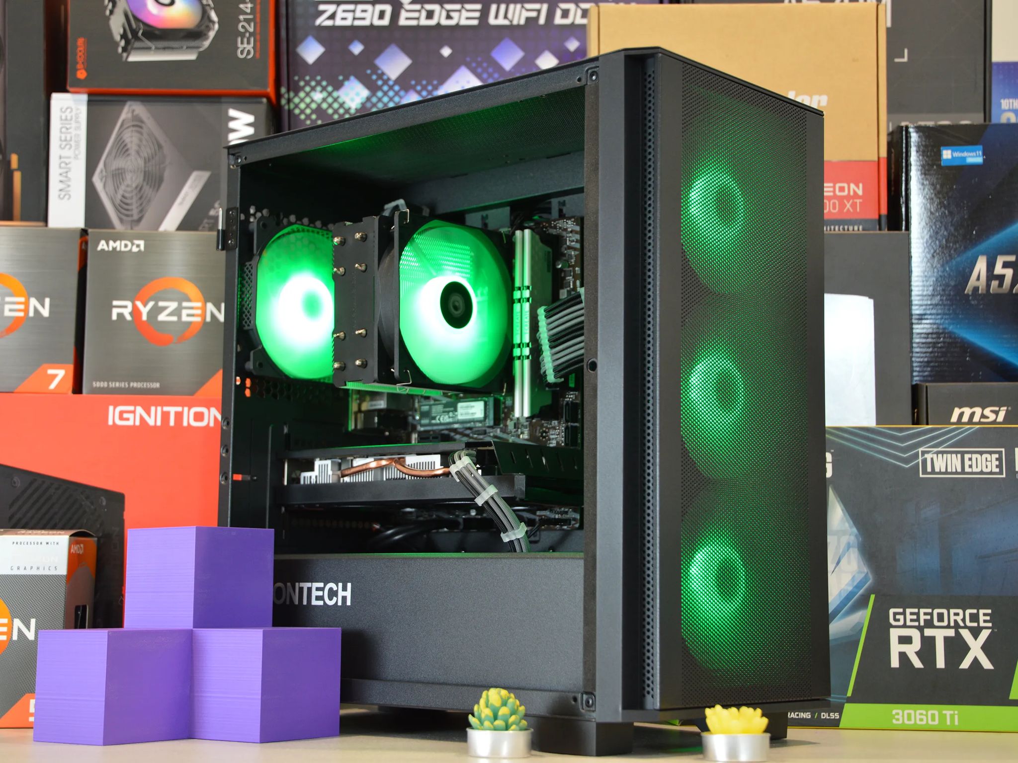 🟣⚫️| RX 580 8GB | Ryzen 5 2600 | 16GB DDR4 RAM | 1TB NVME SSD | Violet Night |