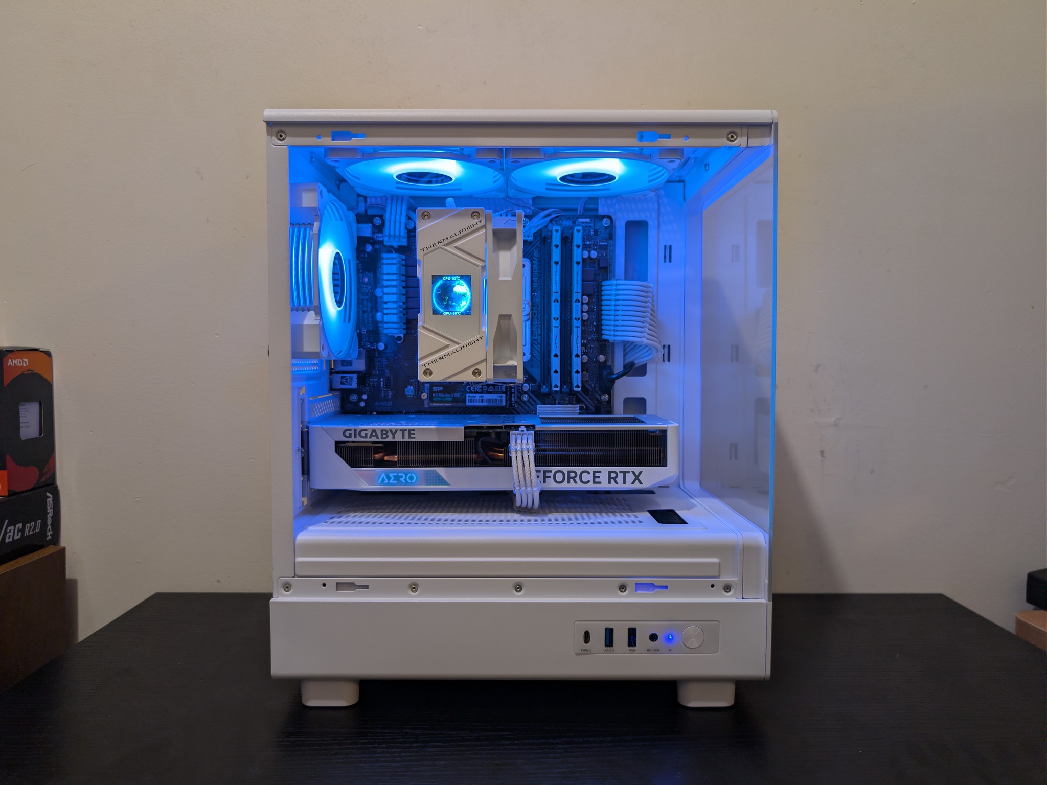 🦢🤍 White Gaming PC | RTX 4060Ti | Ryzen 5500 | 1TB SSD | 32GB RAM | WiFi 6 & Bluetooth 🤍🦢