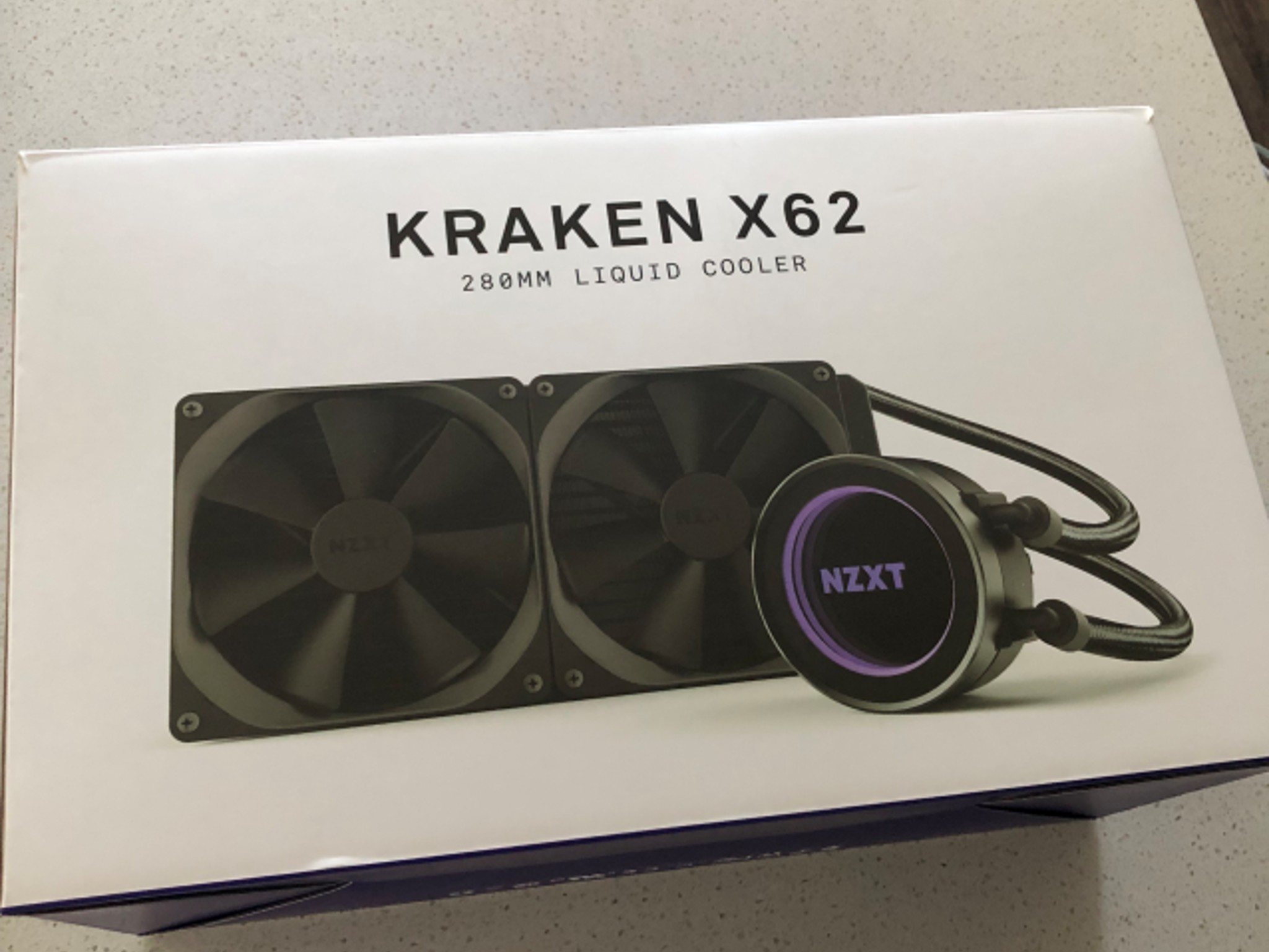 NZXT Kraken X62 280mm AIO Liquid CPU Cooler PLUS CableMod White AIO Sleeving Kit