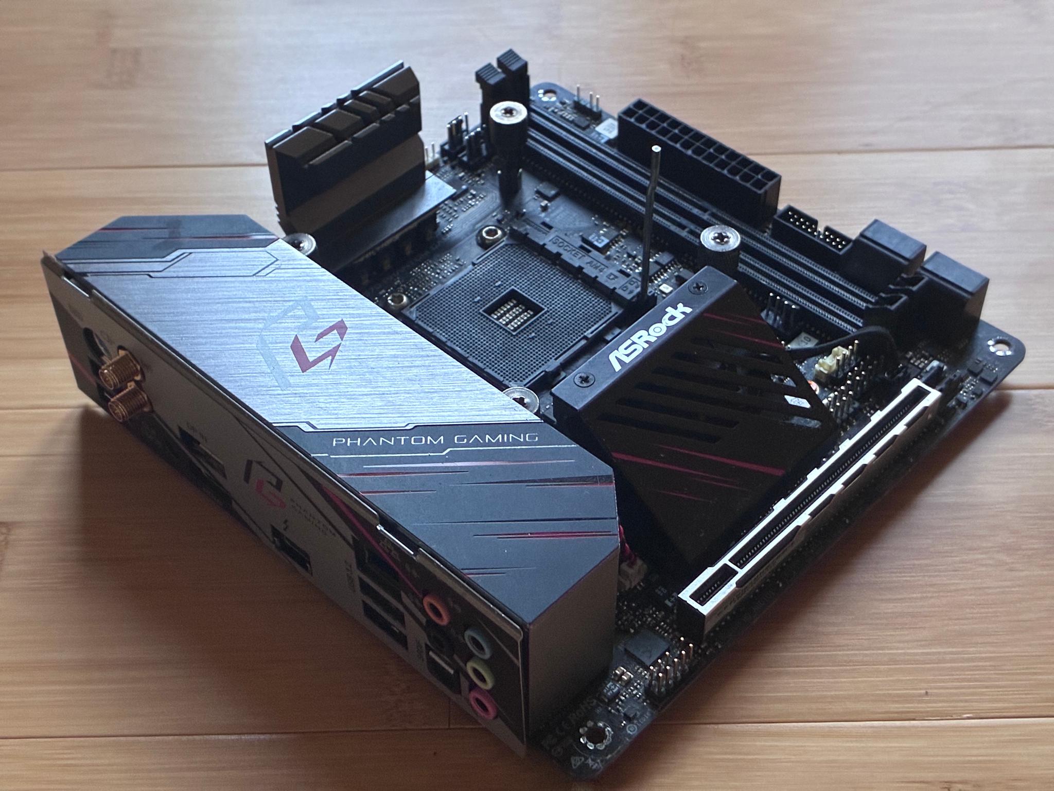 AM4 ASRock X570 mini ITX motherboard, good condition.