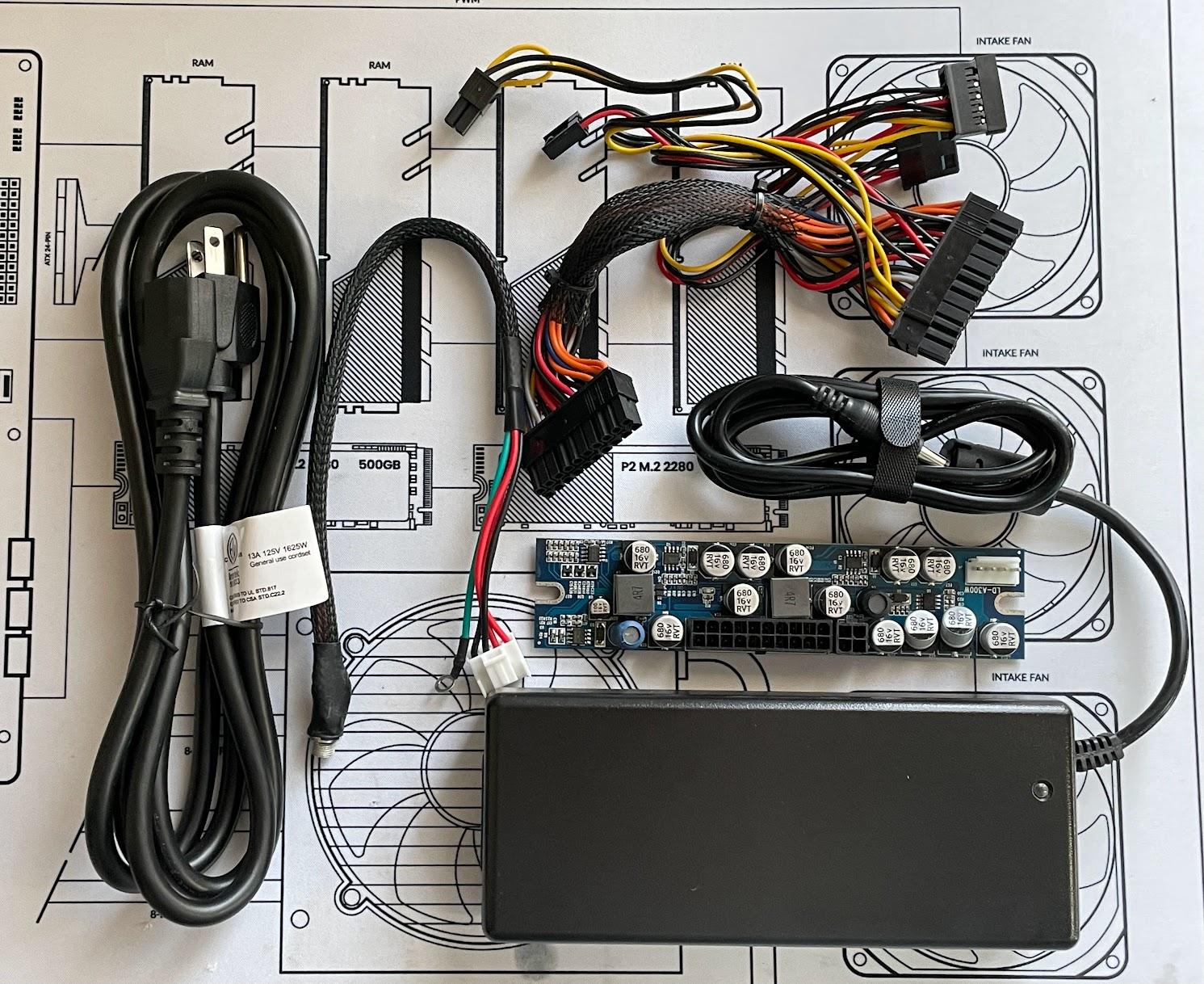 RGEEK 1106 DC to DC ATX/ITX 12V 300W Pico PSU Power Supply + AC Adapter