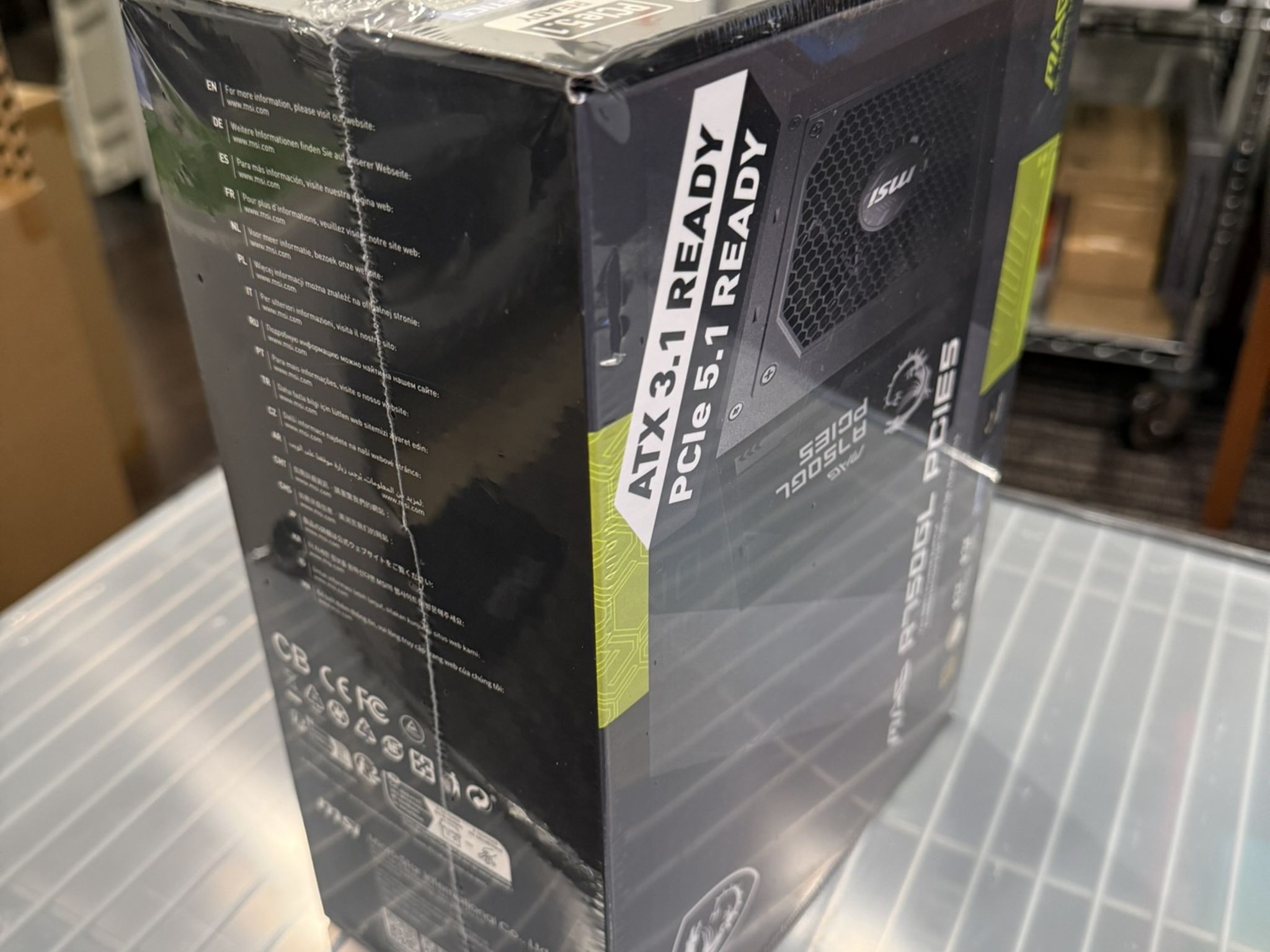 New. 750w PSU. MSI MAG A750GL PCIE5. 80+ Gold, ATX3.1, PCIe 5.1. Factory sealed.