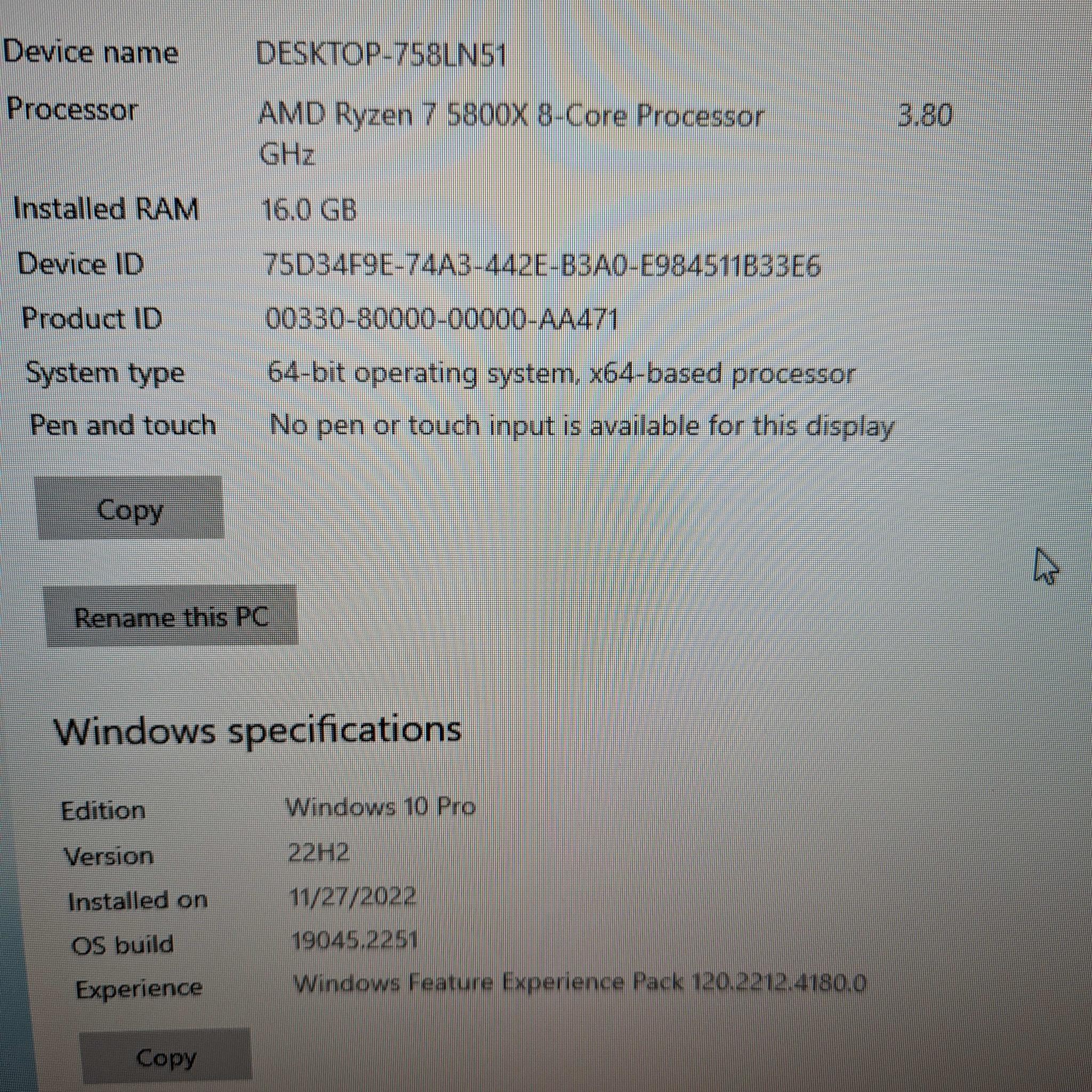 Mid level gaming PC Ryzen 7 5800X, 16GB DDR4, 1TB SSD, RX 580 8GB