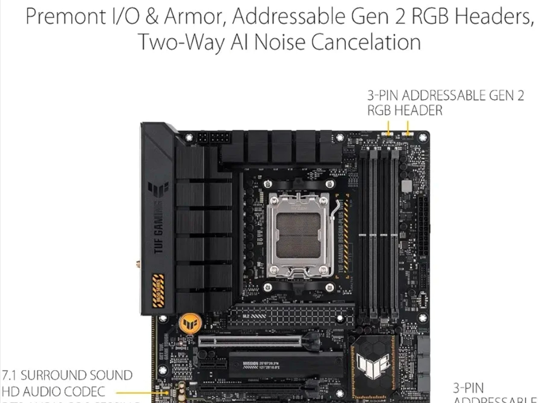 ASUS TUF GAMING B650M PLUS WIFI + R9 9850X3D + 500 gb NMVE