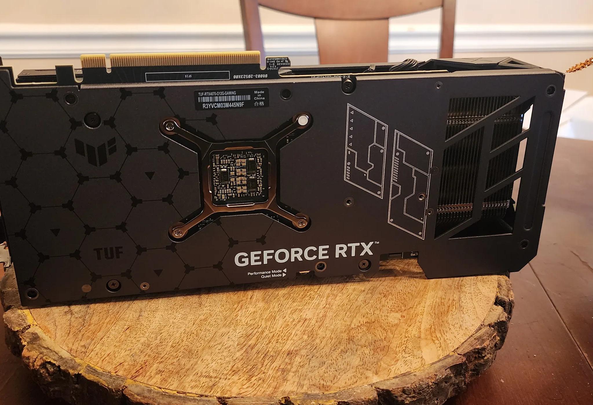 ASUS NVIDIA GeForce RTX 4070 TUF Triple Fan Overclocked 12GB