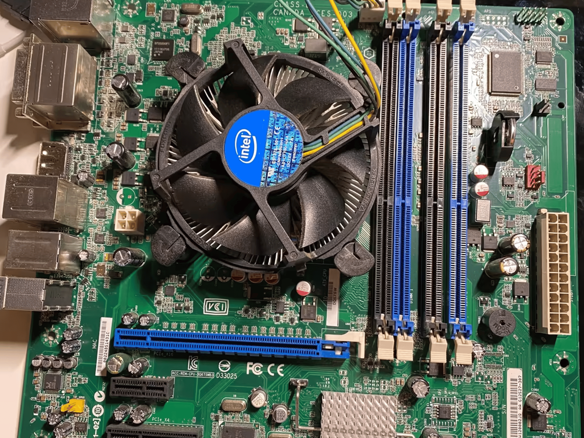 Core i5-2300, LGA 1151 Motherboard, and Intel Stock Cooler Combo