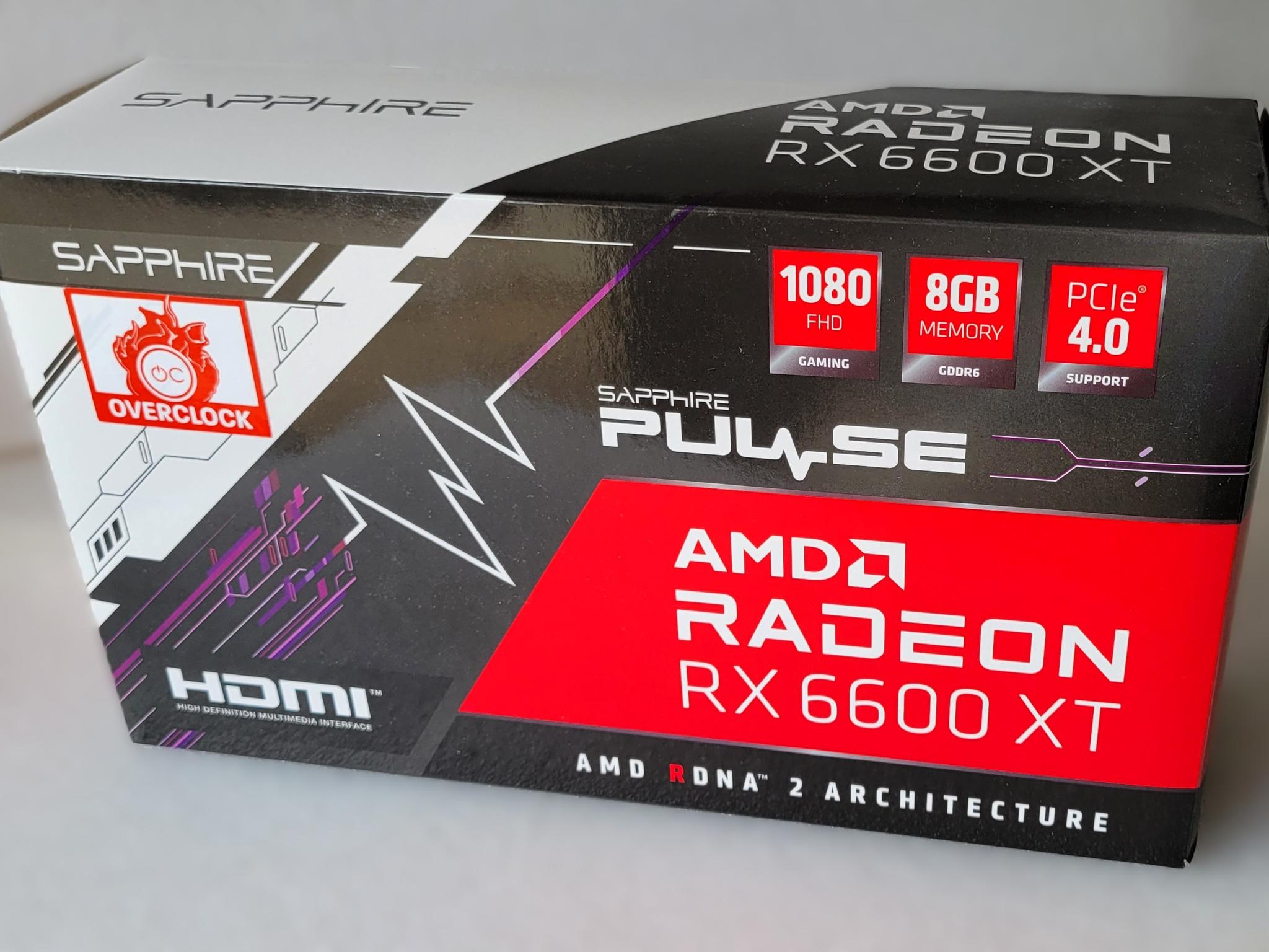 Sapphire PULSE AMD Radeon RX 6600 XT