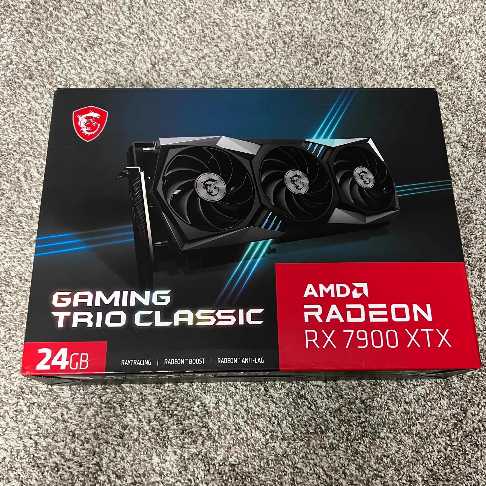MSI Radeon RX 7900 XTX Gaming Trio Classic 24GB GDDR6 Graphics Card