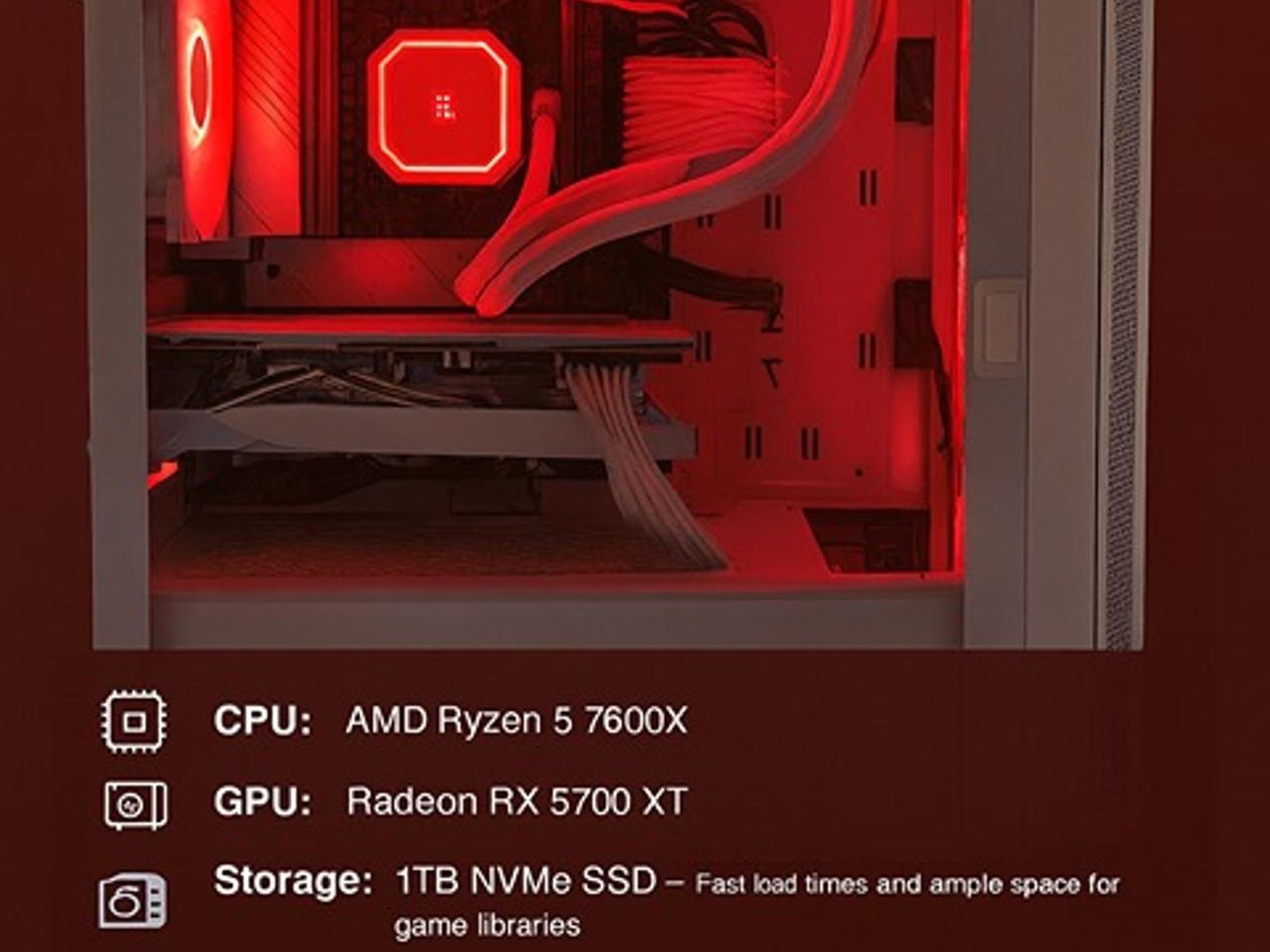 White custom gaming pc. Alemoly #0001 — High-Performance 1080p Gaming PC v1