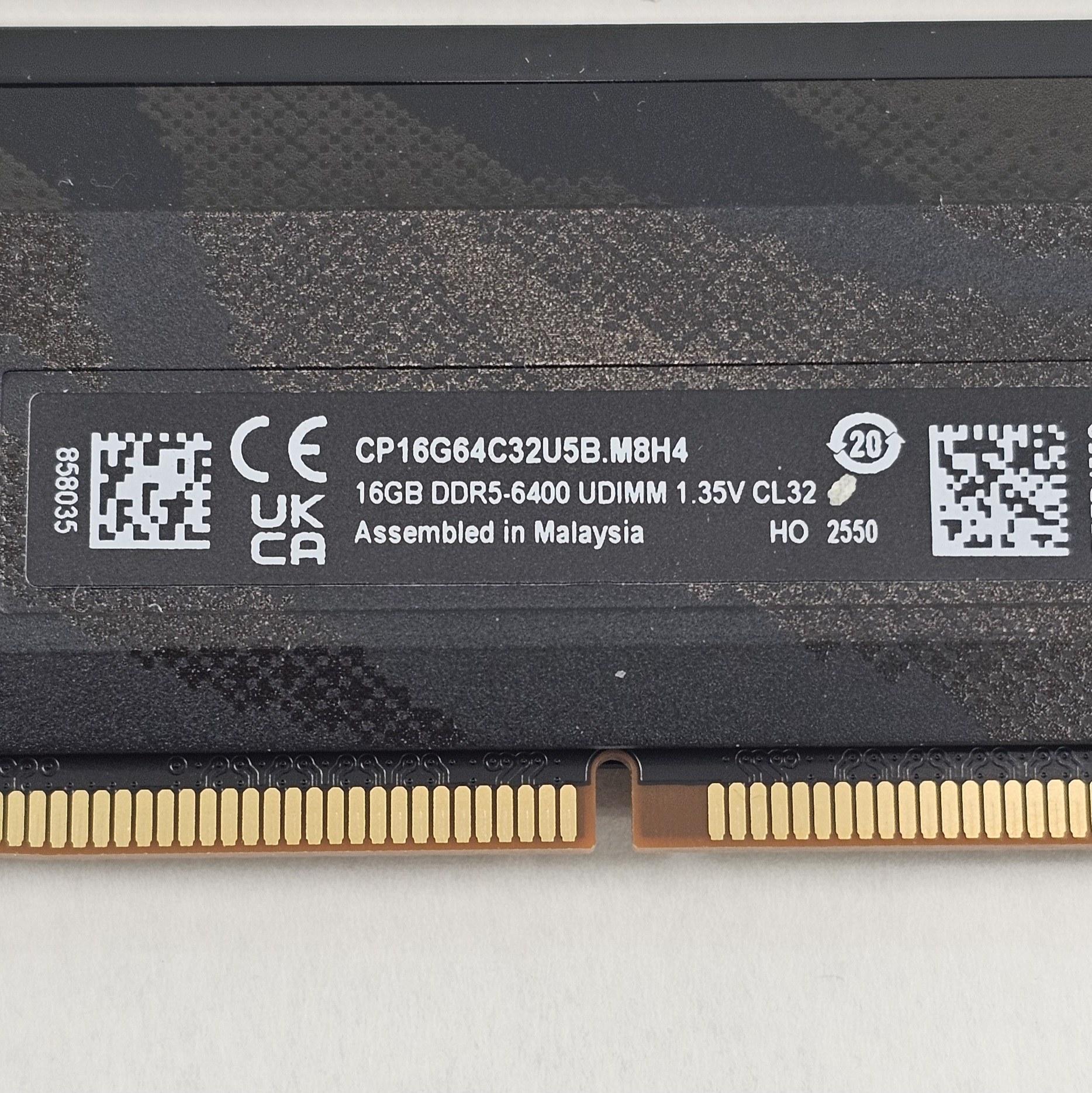 32GB DDR5 (2x16GB) CL32 6400MT/s Crucial