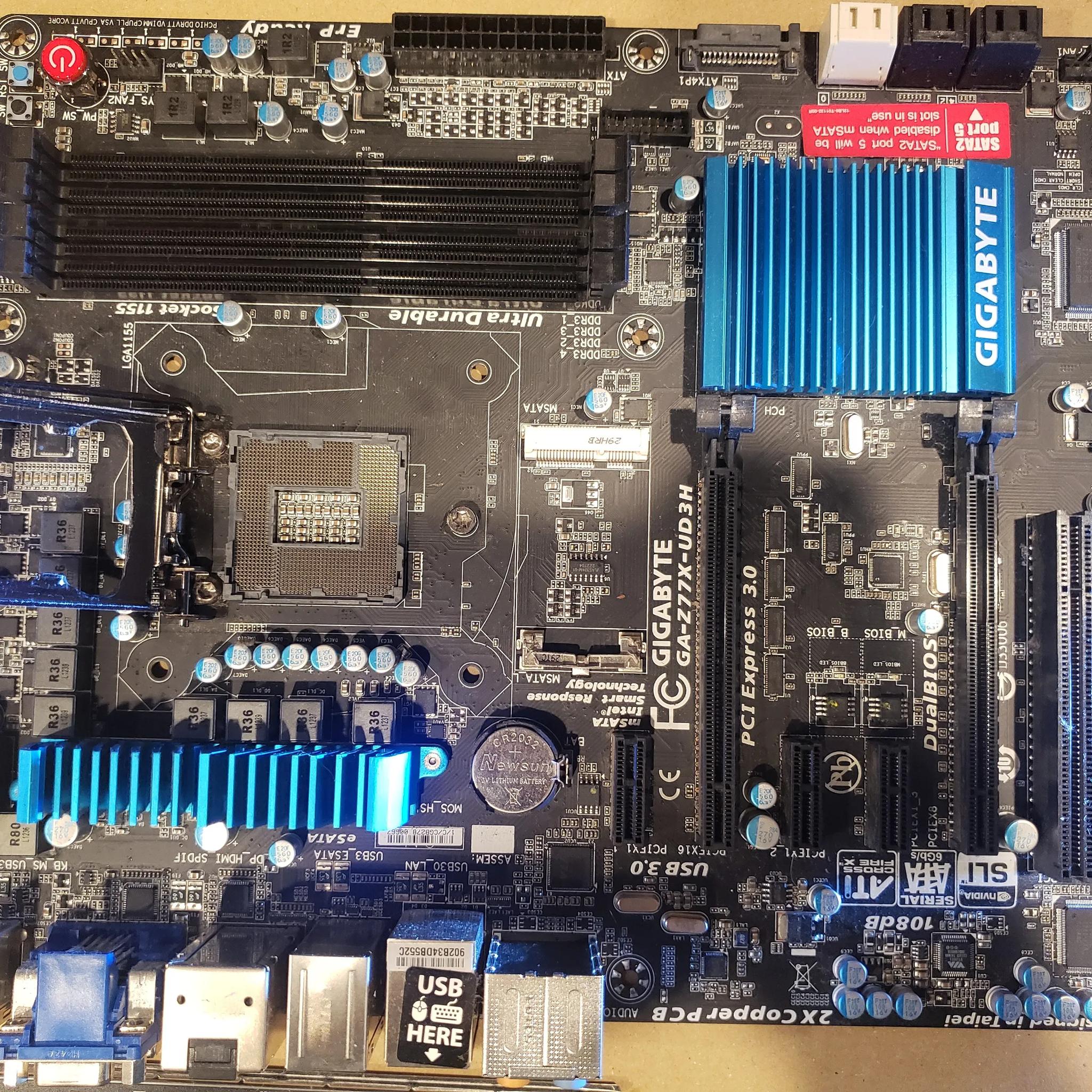 Gigabyte GA-Z77X-UD3H (rev. 1) LGA1155 (Tested and Working)