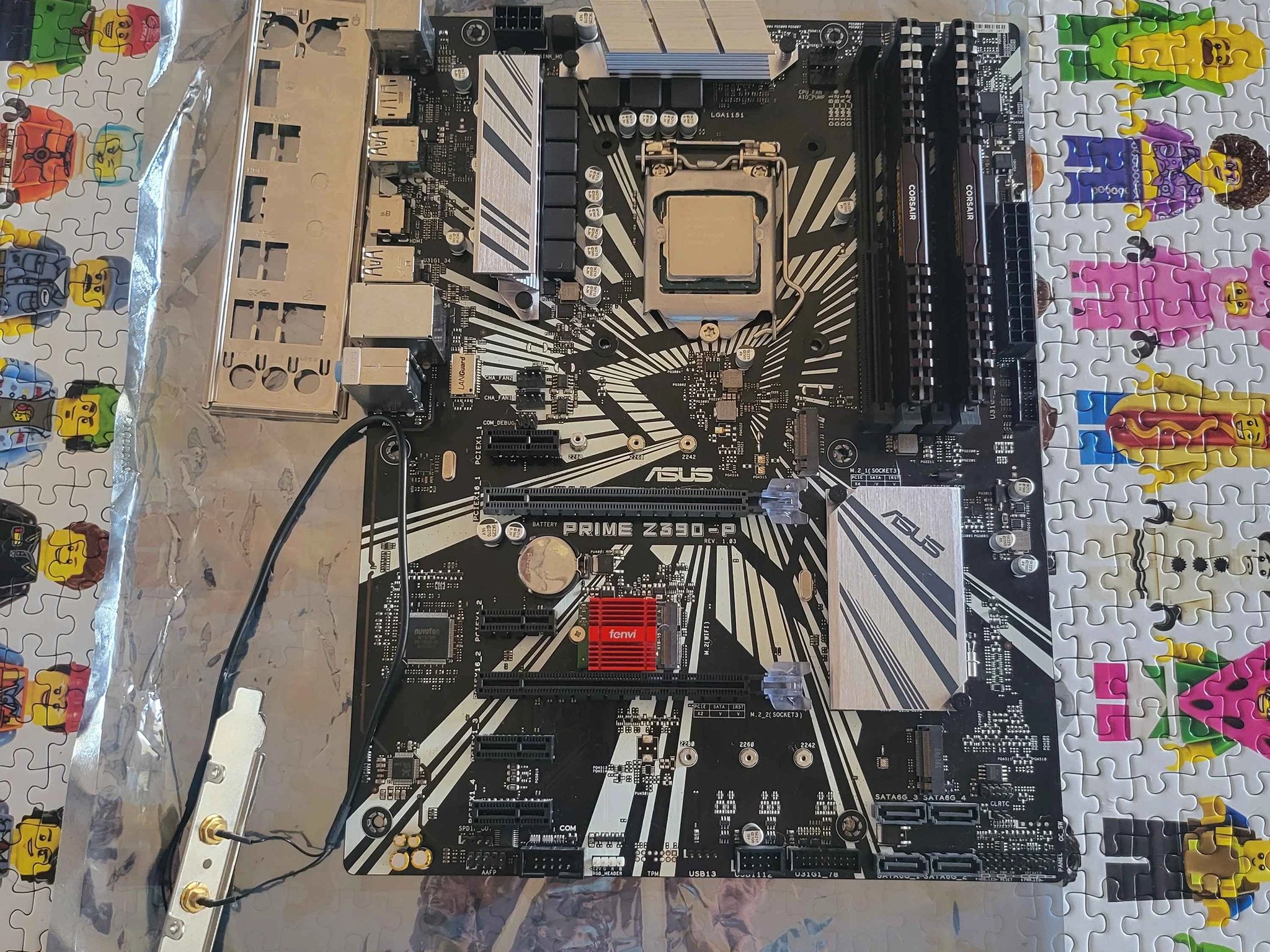 Motherboard Bundle! Intel Core i9 9900k, Asus Prime Z390-P, 16GB 3600MHz, Wi-Fi + BT card