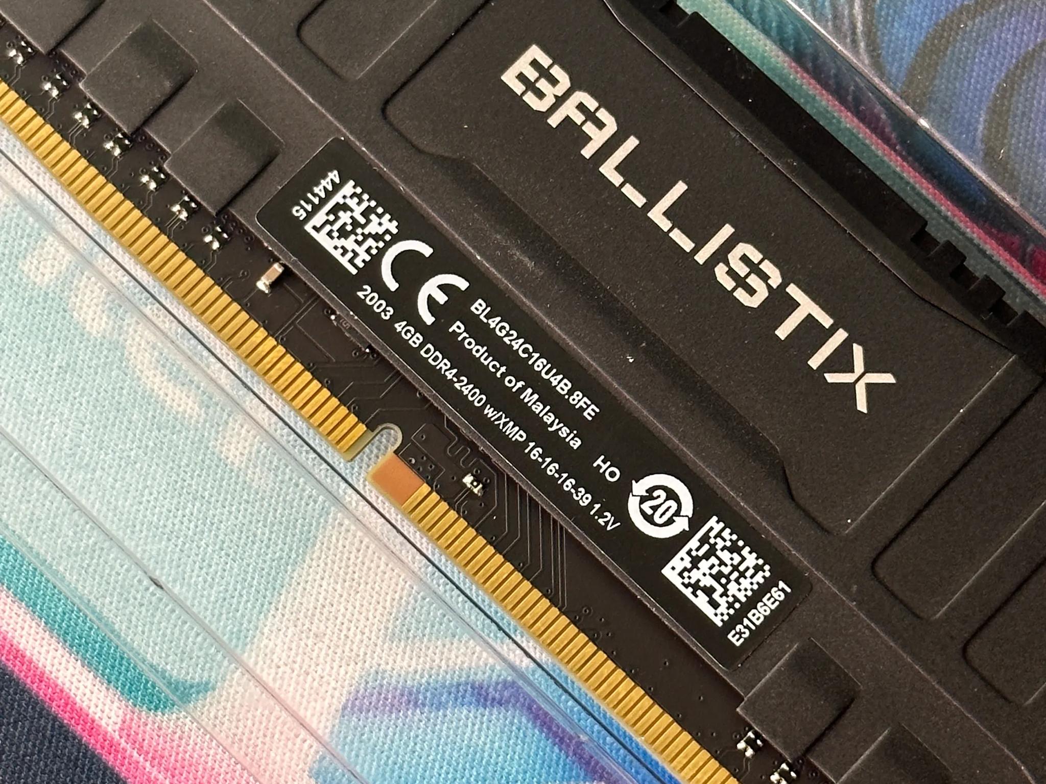 Crucial Ballistix 2x4GB DDR4 CL-16-16-16-39 RAM