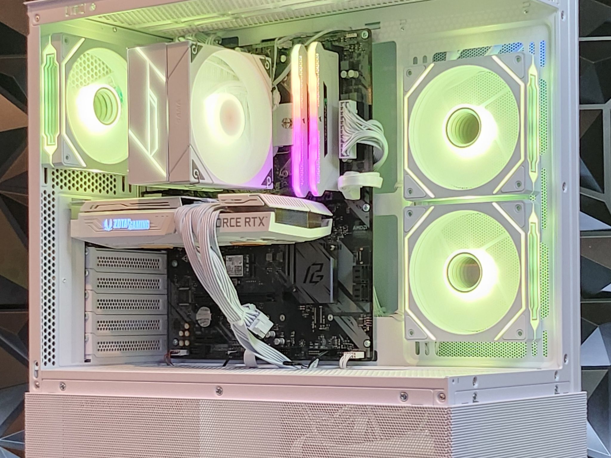 ⚪ White ⚪ Gaming Pc (Ryzen 5 + RTX 3060 TI)