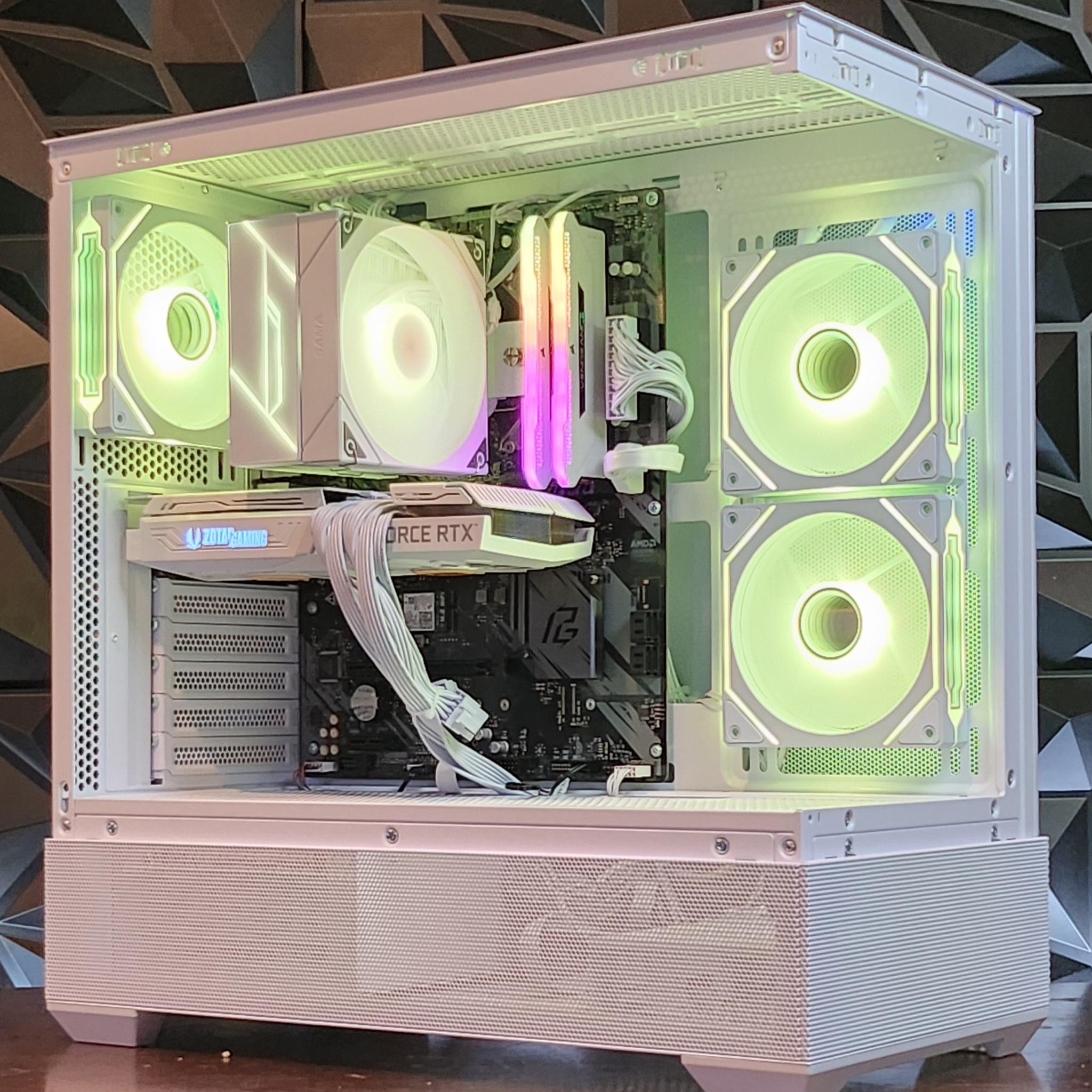 ⚪ White ⚪ Gaming Pc (Ryzen 5 + RTX 3060 TI)