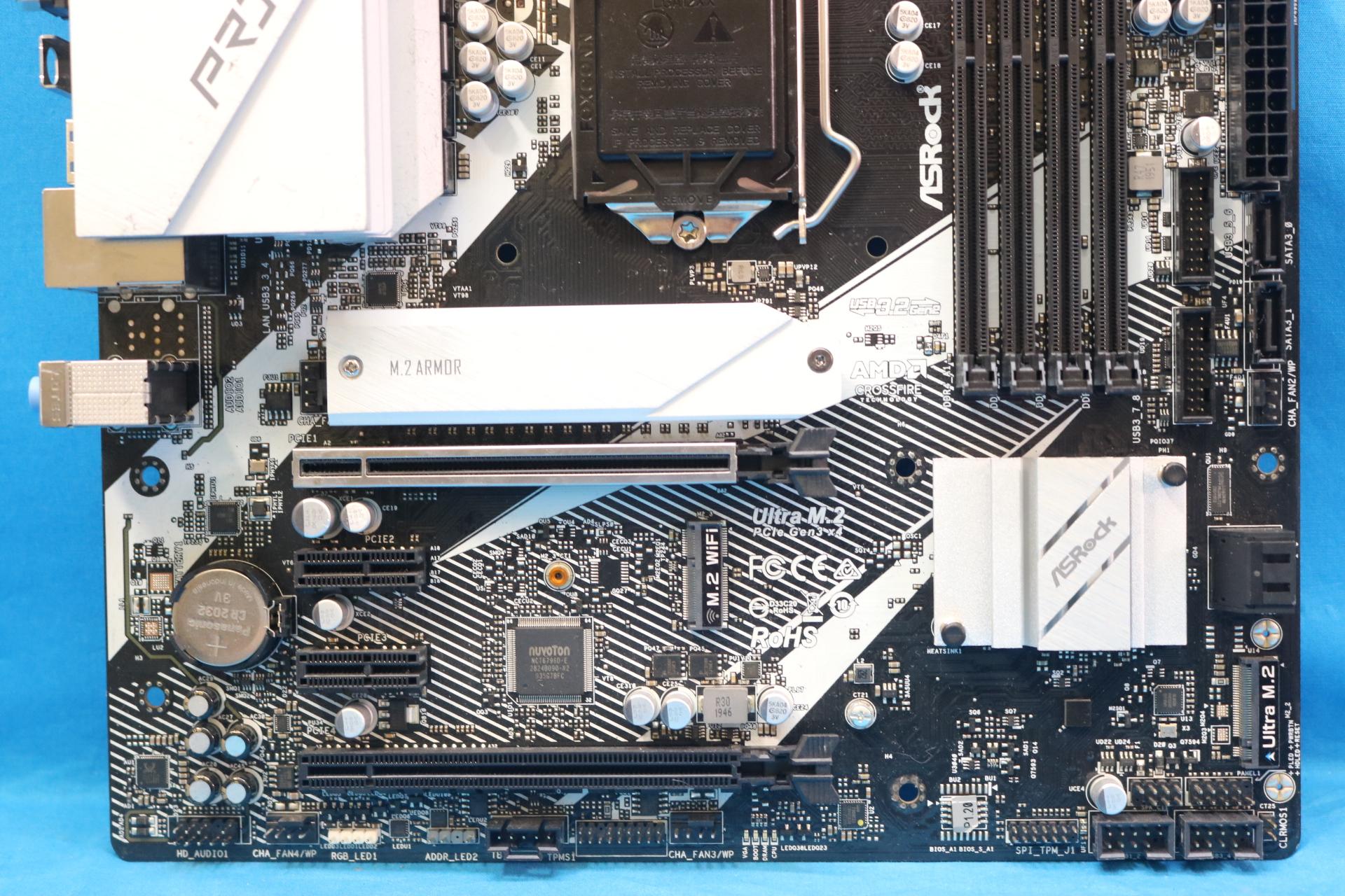 ASRock Z490M Pro4 Intel Socket LGA1200 DDR4 MicroATX Desktop Motherboard No I/O Shield