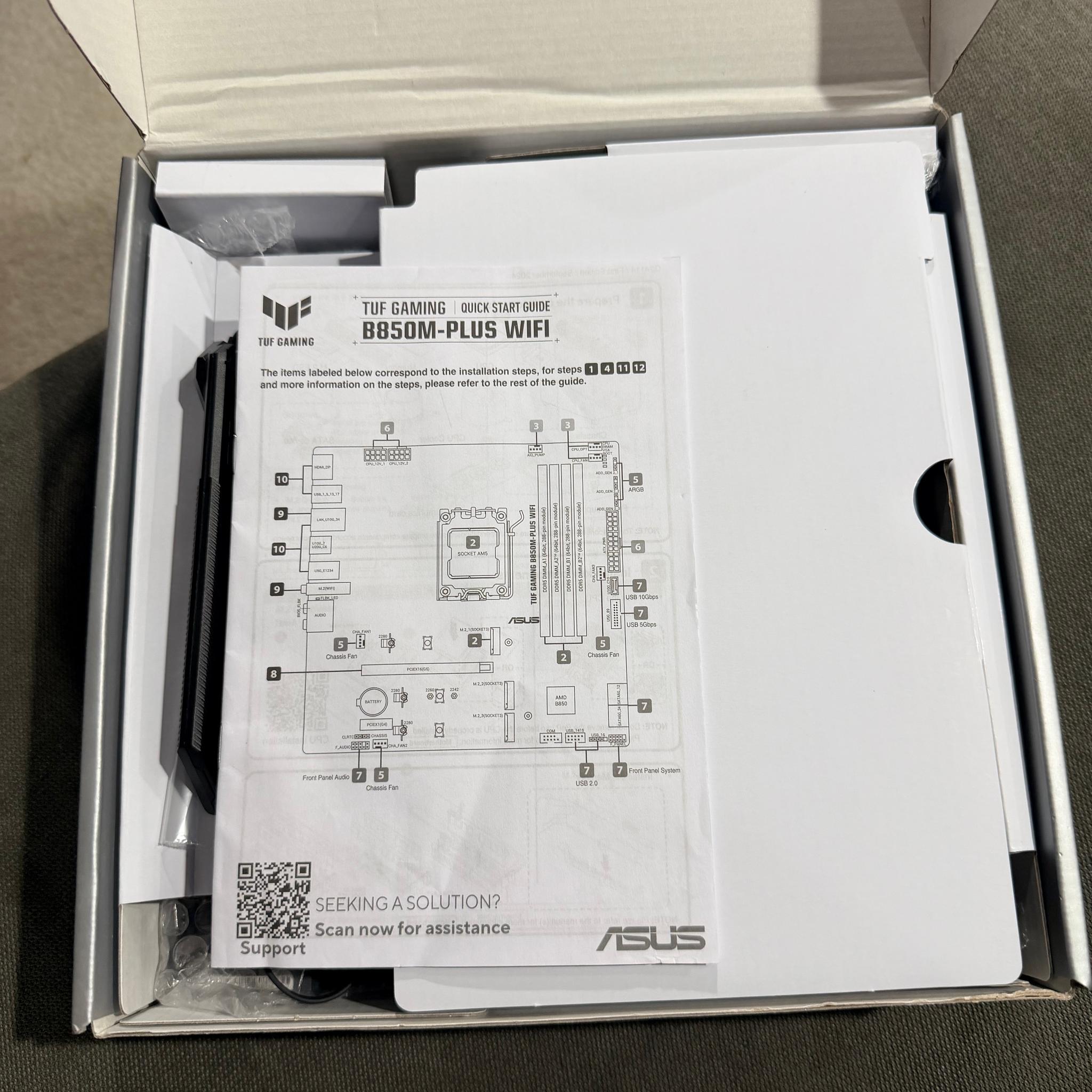 Asus Tuf Gaming B850 Matx Am5 motherboard