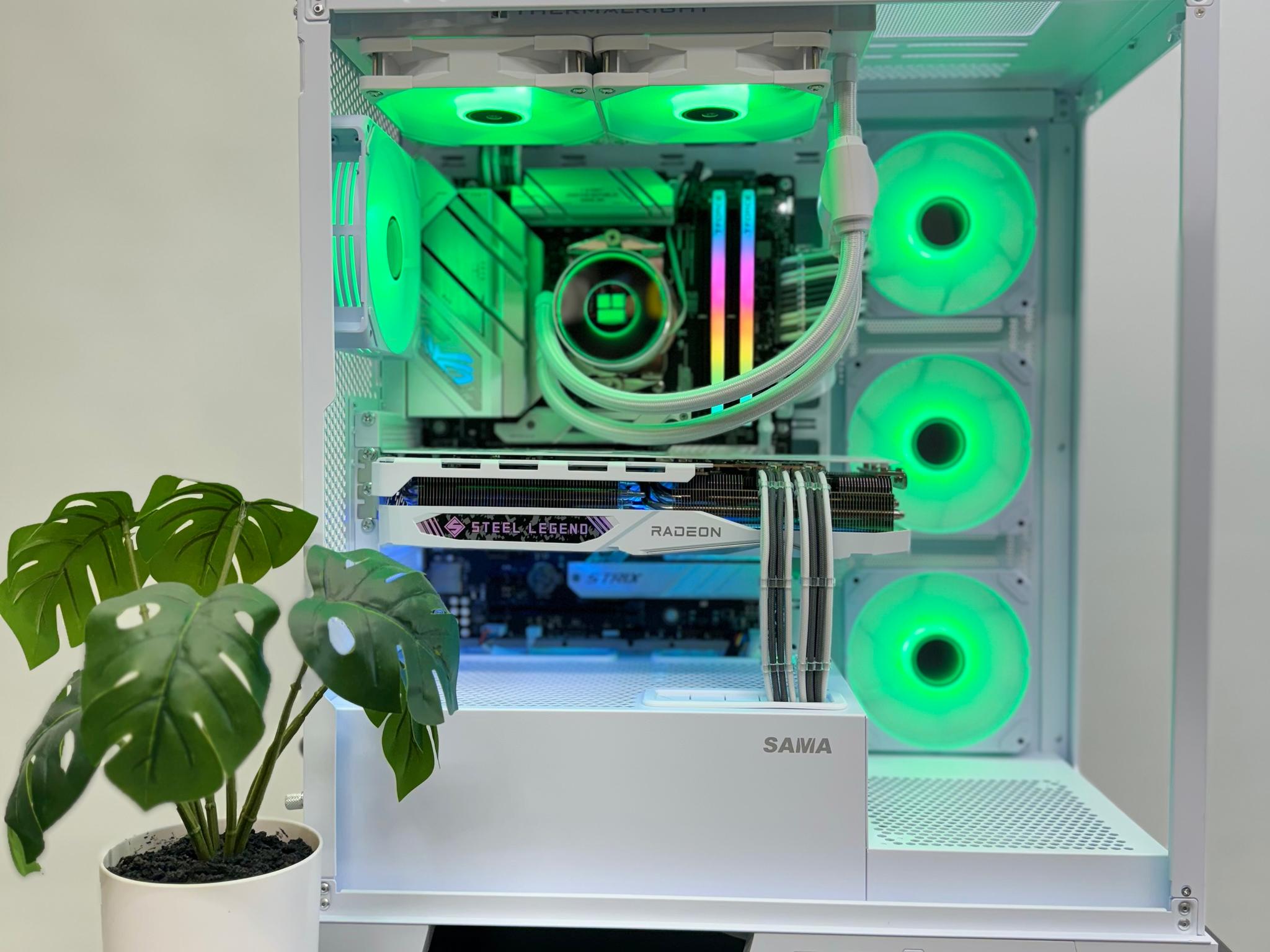 Almost Heaven 🪽 Radeon RX 7900 GRE ☀️ AMD Ryzen 7600X 🌙32GB RAM DDR5 ✨1TB m.2 📖 White Build