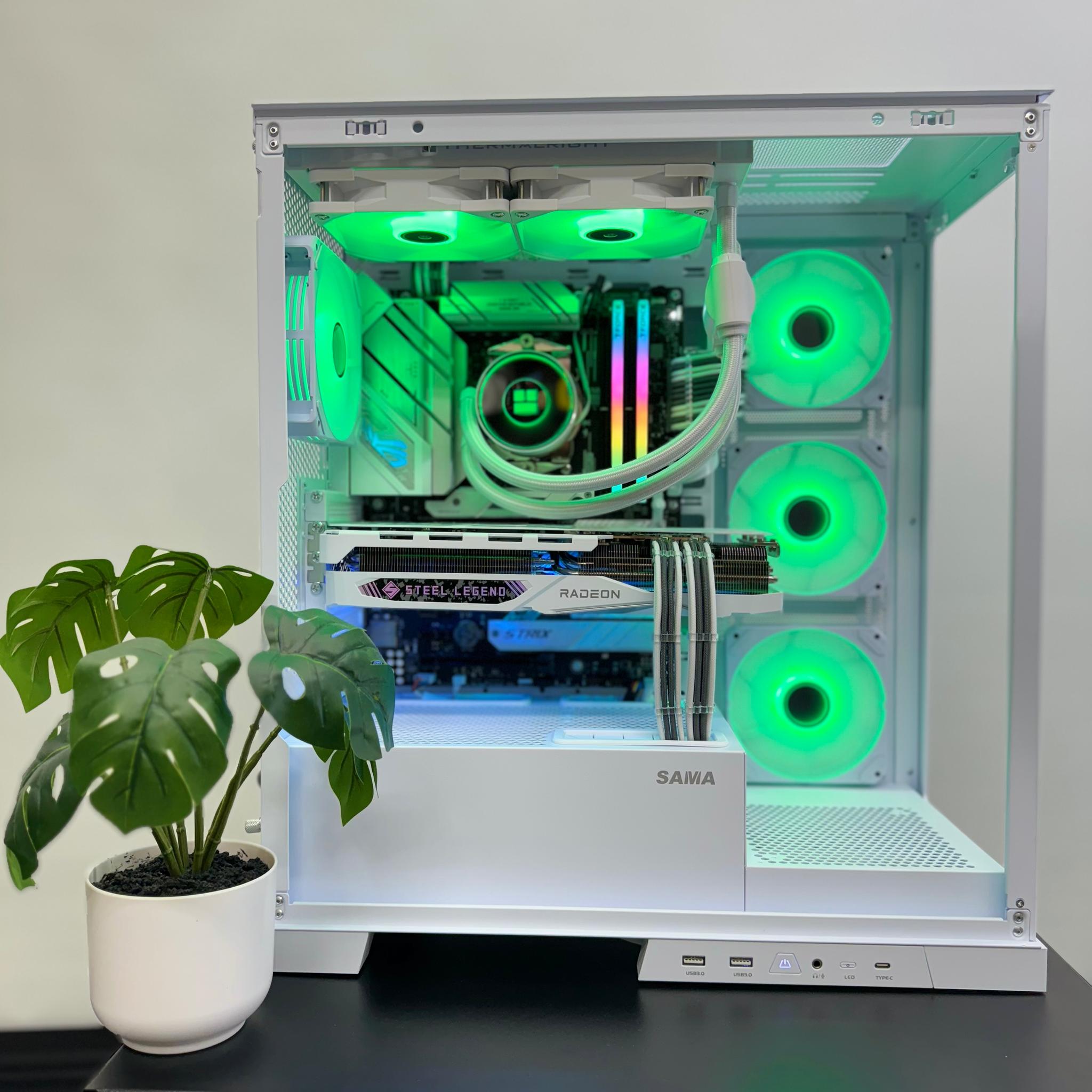 Almost Heaven 🪽 Radeon RX 7900 GRE ☀️ AMD Ryzen 7600X 🌙32GB RAM DDR5 ✨1TB m.2 📖 White Build