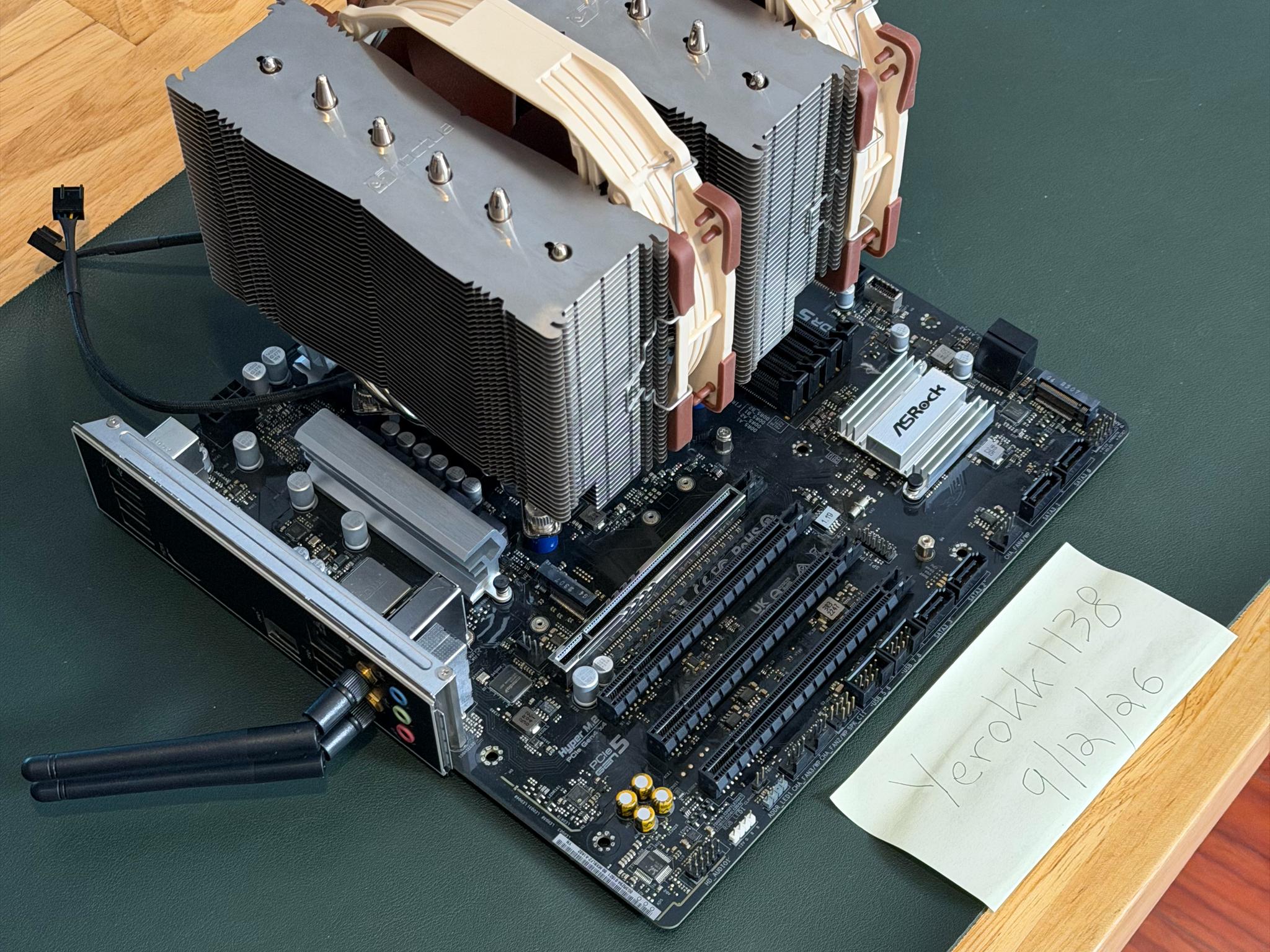 Intel i7-13700F + ASRock B760M-C + Noctua NH-D15 Combo Bundle (Like New / <300 Hours)