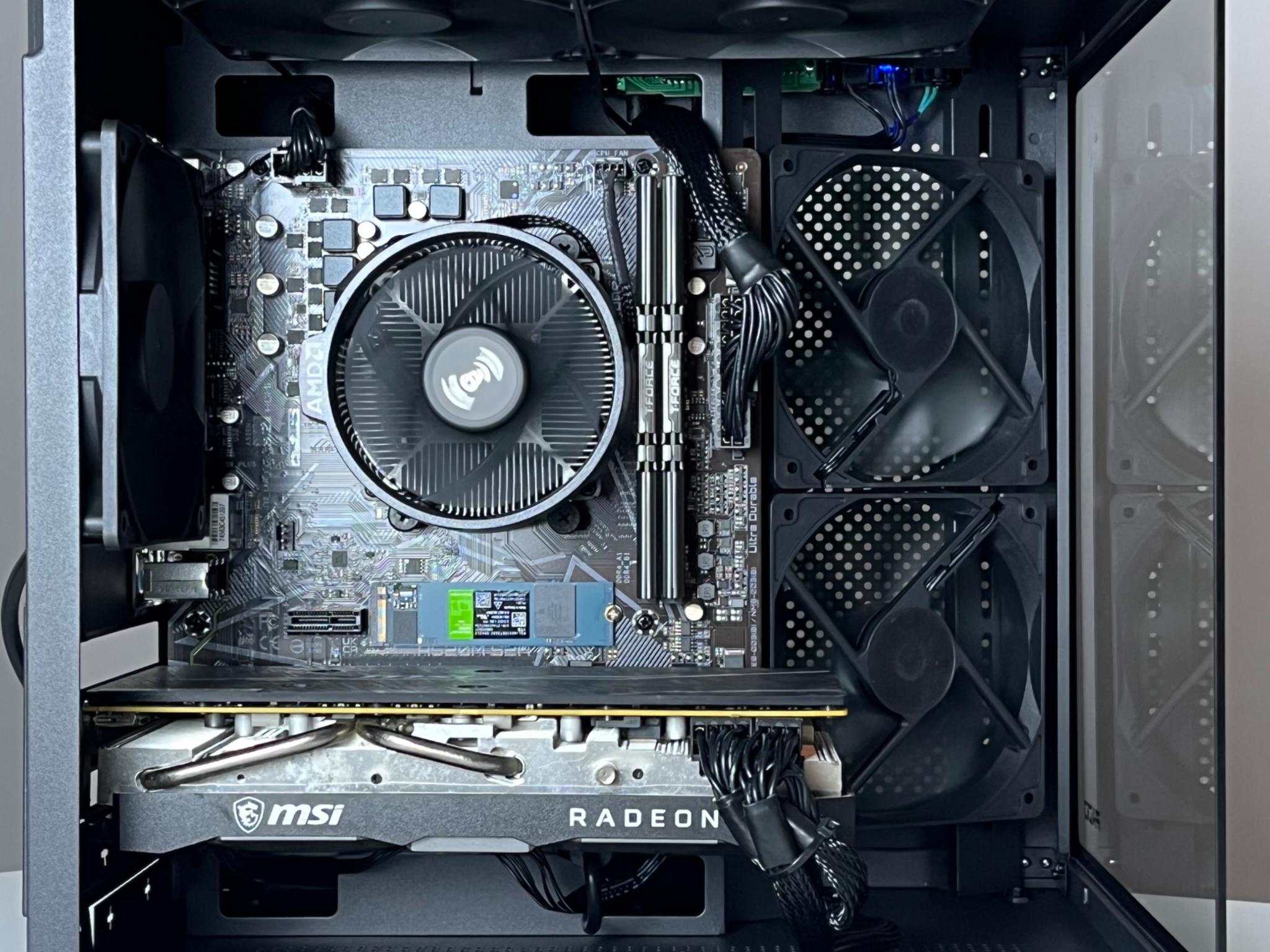 🖤ALL BLACK🖤 🚫NO RGB🚫 ▪️PURE PERFORMANCE▪️ MAX FPS/$$ CUSTOM GAMING PC ◼️RX 5700XT◼️RYZEN 5◼️