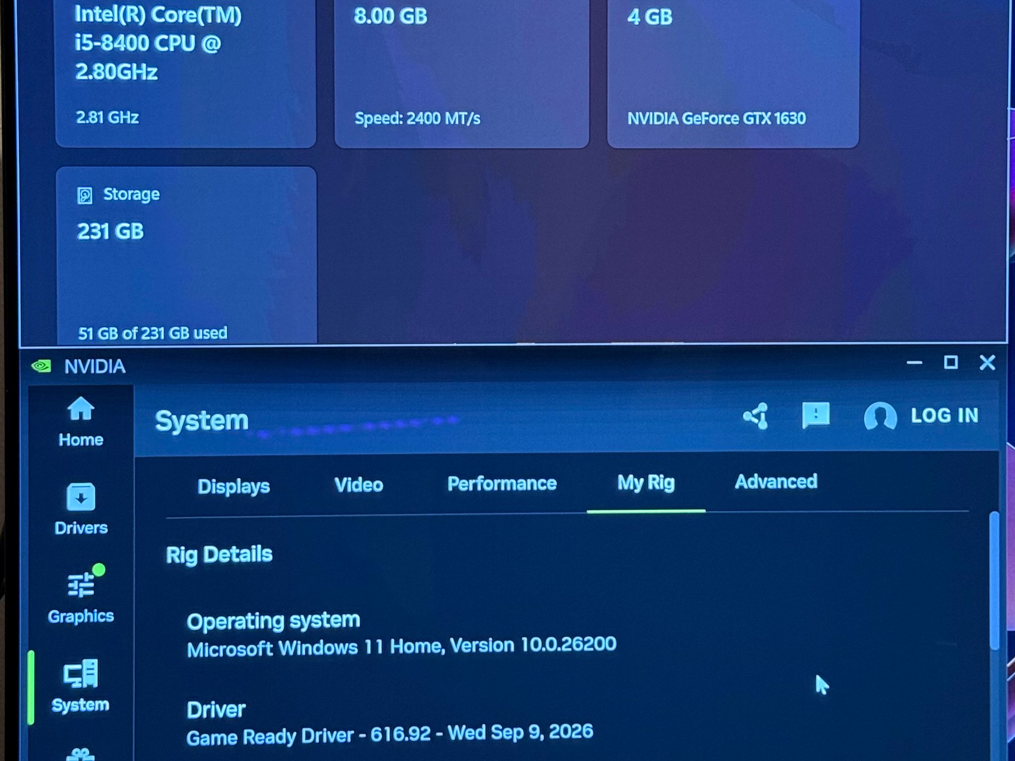 GeForce GTX 1630 Custom Gaming PC - Core i5-8400