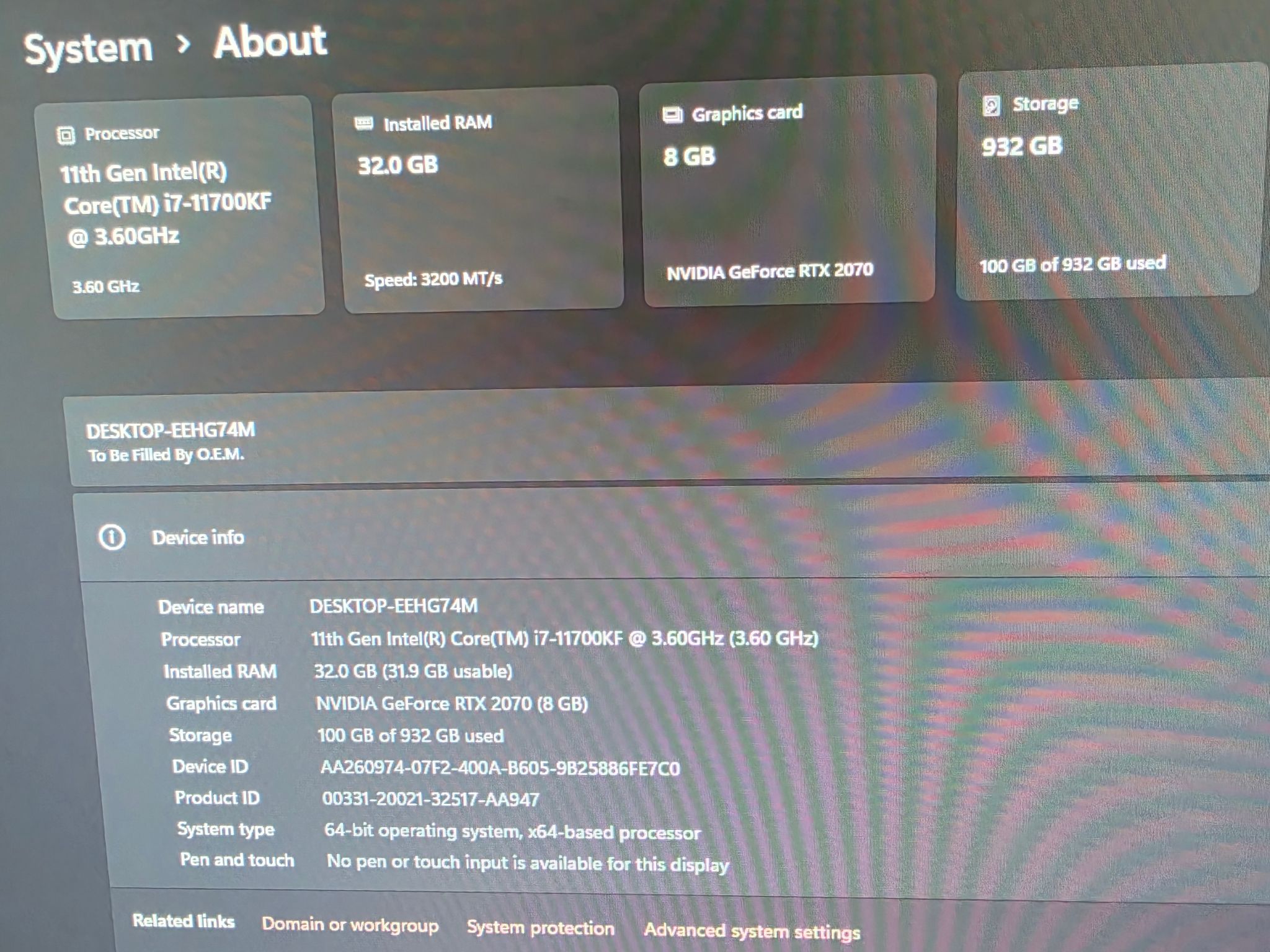 GeForce RTX 2070 Custom Gaming PC - Core i7-11700KF