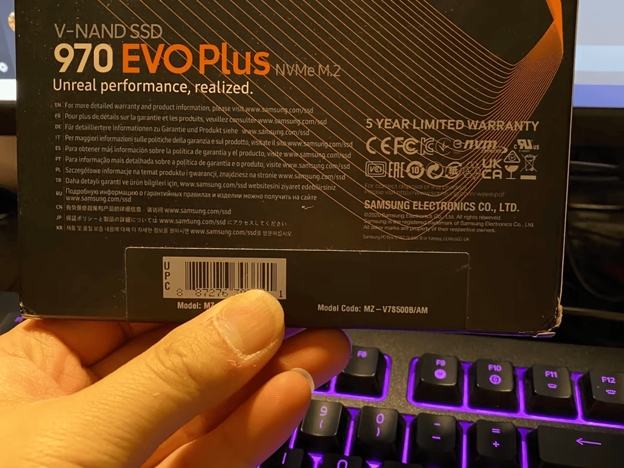 Samsung 970 Evo Plus 500GB NVME SSD