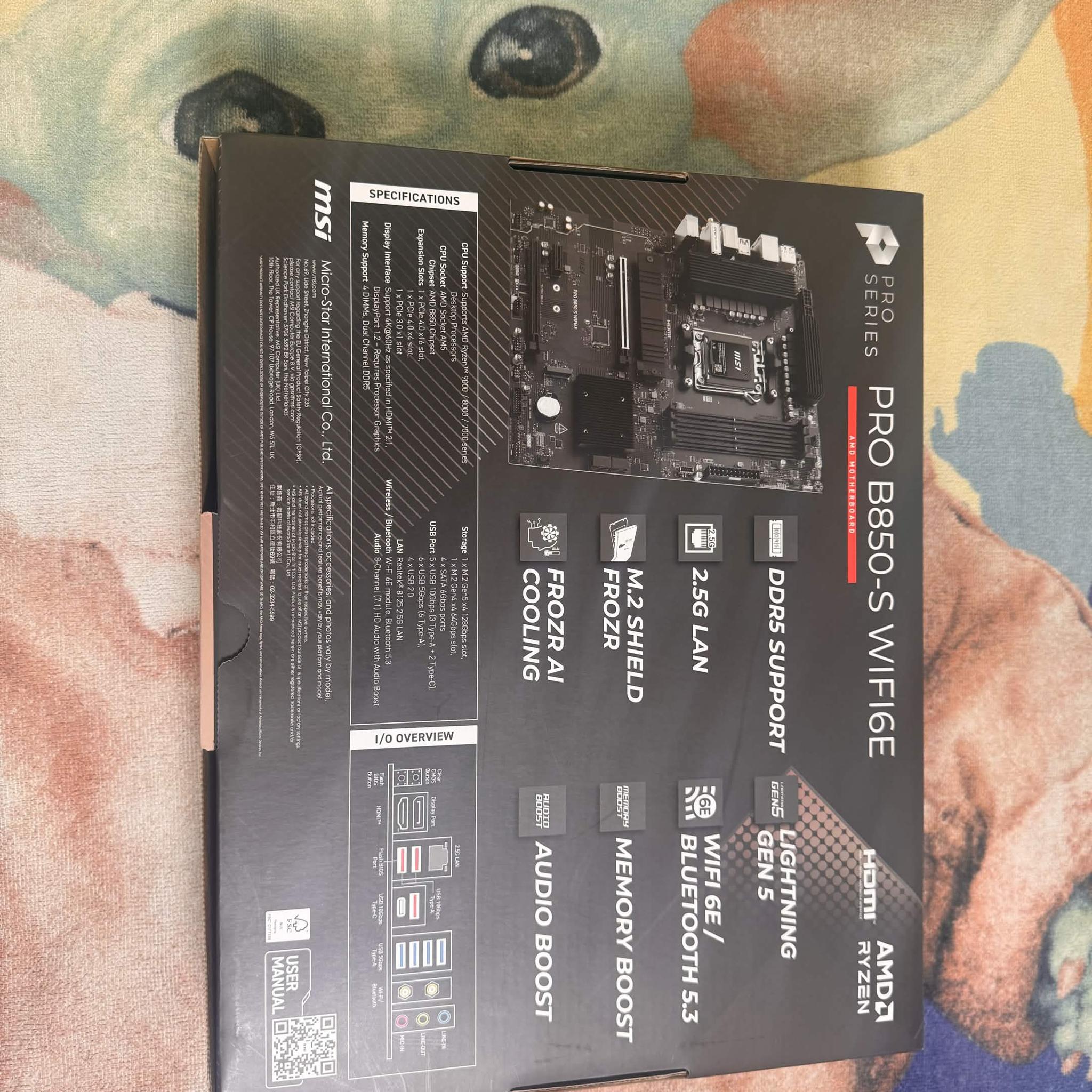 MSI Pro B850-S WIFI6E
