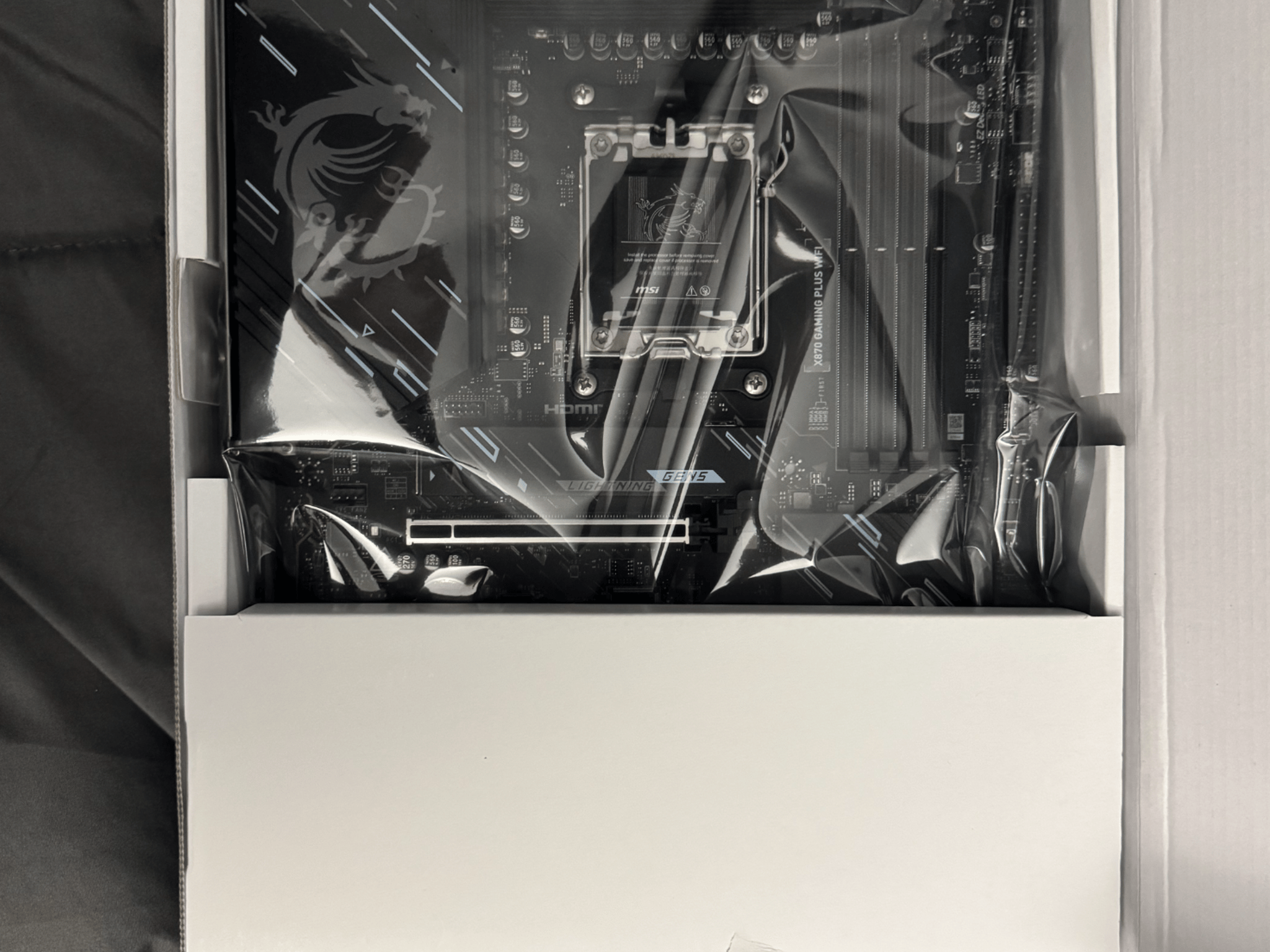 MSI x870 Gaming Plus Wifi Motherboard + Ryzen 9 7900X 12 Core 4.7Ghz Base CPU