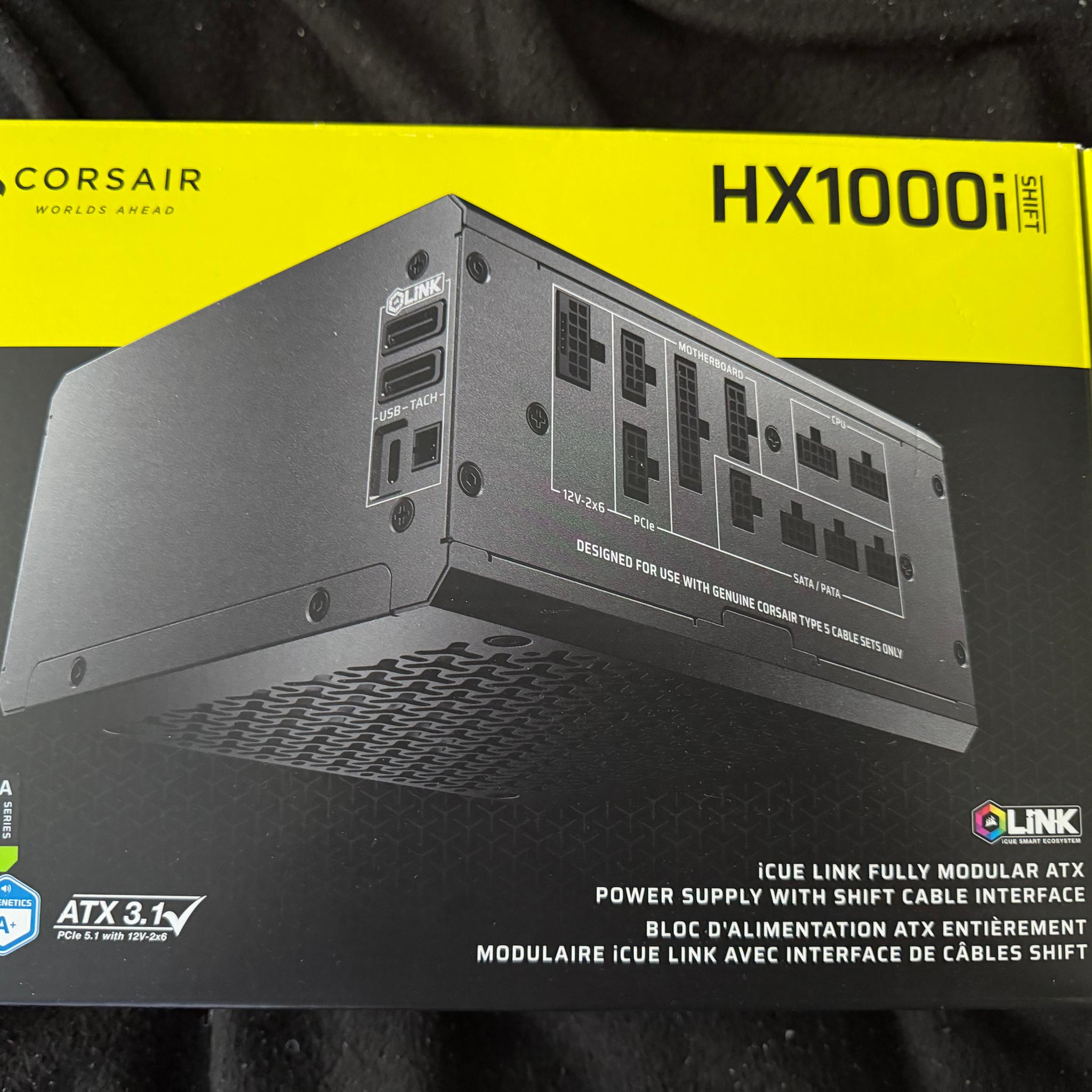 Corsair hx1000i Shift atx 3.1 Platinum