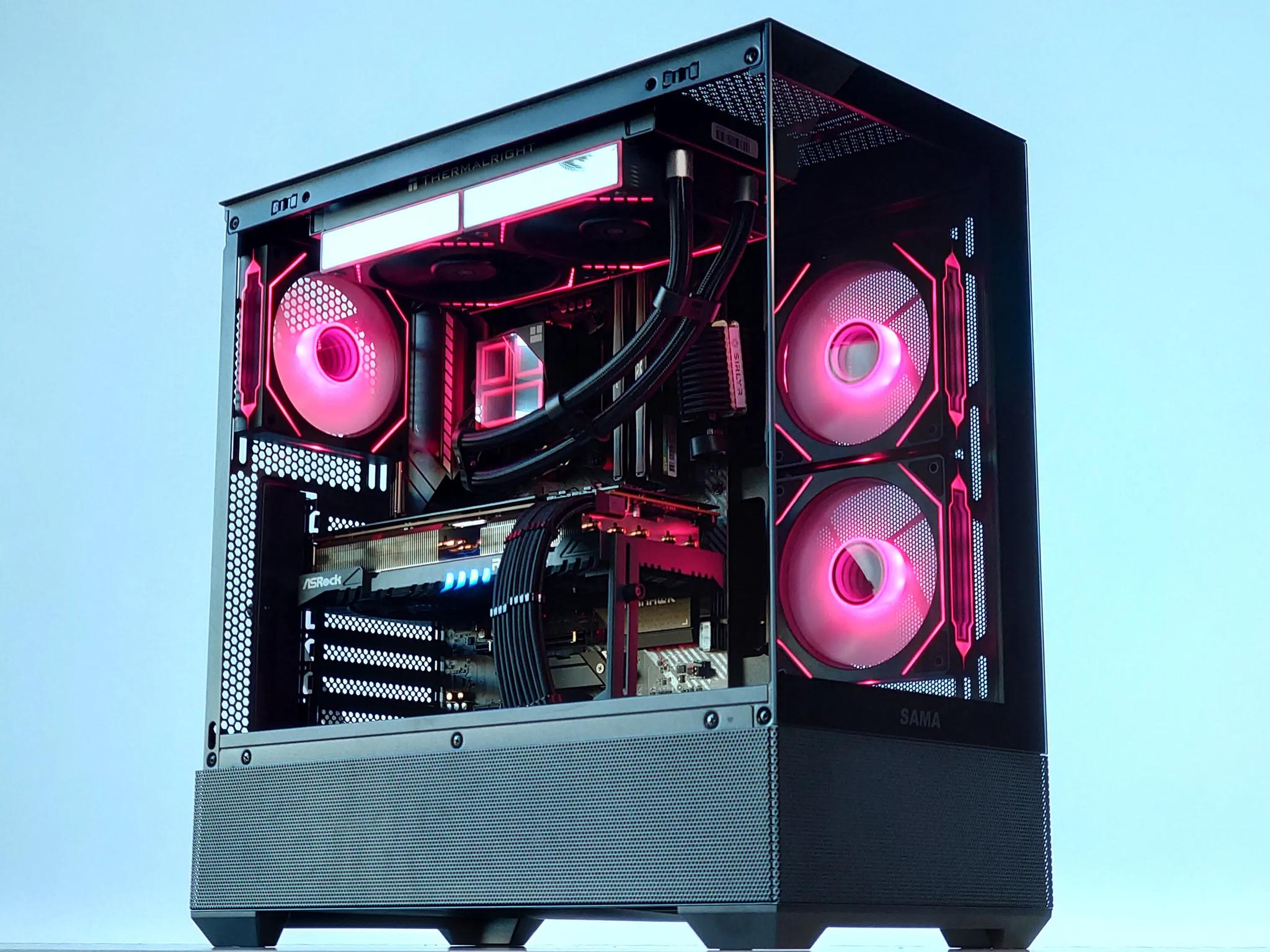 💧🧬Liquid Cooled Gaming PC🚀 AMD RX 7800 XT 16GB🚀AMD Ryzen 7 5700X3D 3D V-Cache🚀 32GB DDR4🚀1TB SSD