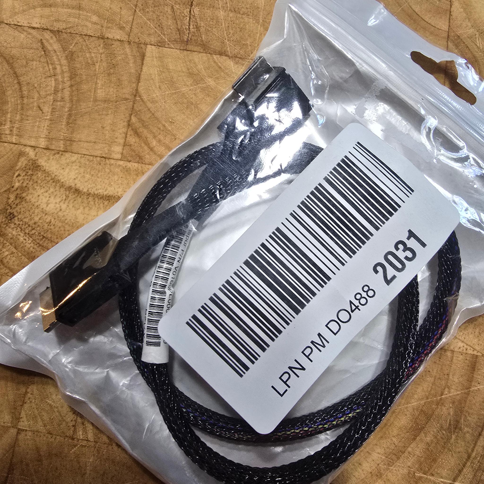 Left Angled 90 Degree OcuLink PCIe 4.0 PCI-Express SFF-8611 4i to SFF-8611 for eGPU SSD 50cm