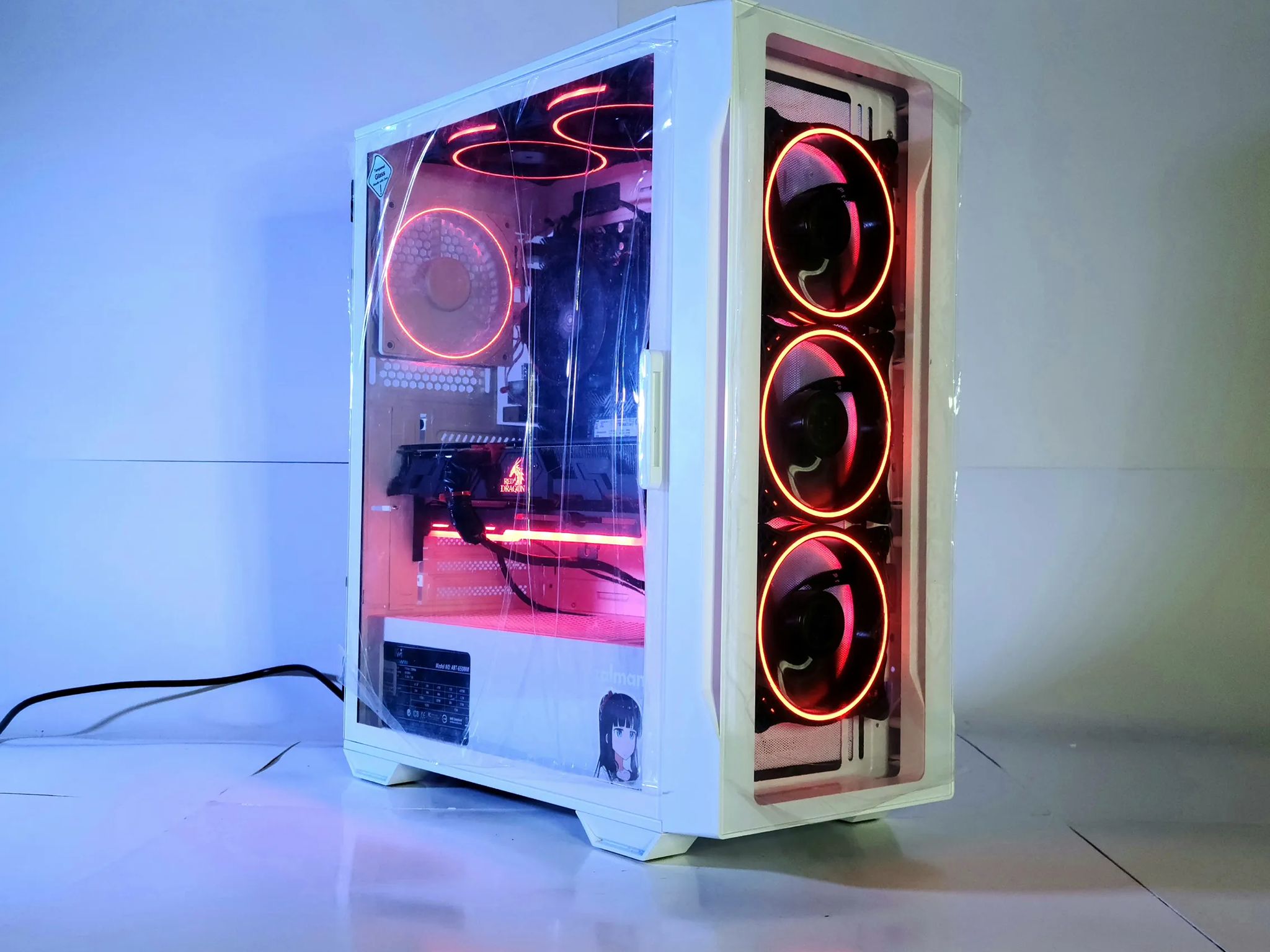 Vega 56 RichStar Red Gaming PC Windows 11 Pro Ryzen 5 1000GB Desktop Powerhouse