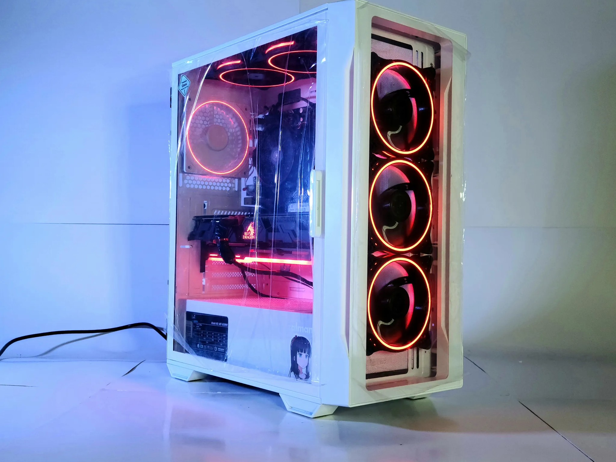 Vega 56 RichStar Red Gaming PC Windows 11 Pro Ryzen 5 1000GB Desktop Powerhouse