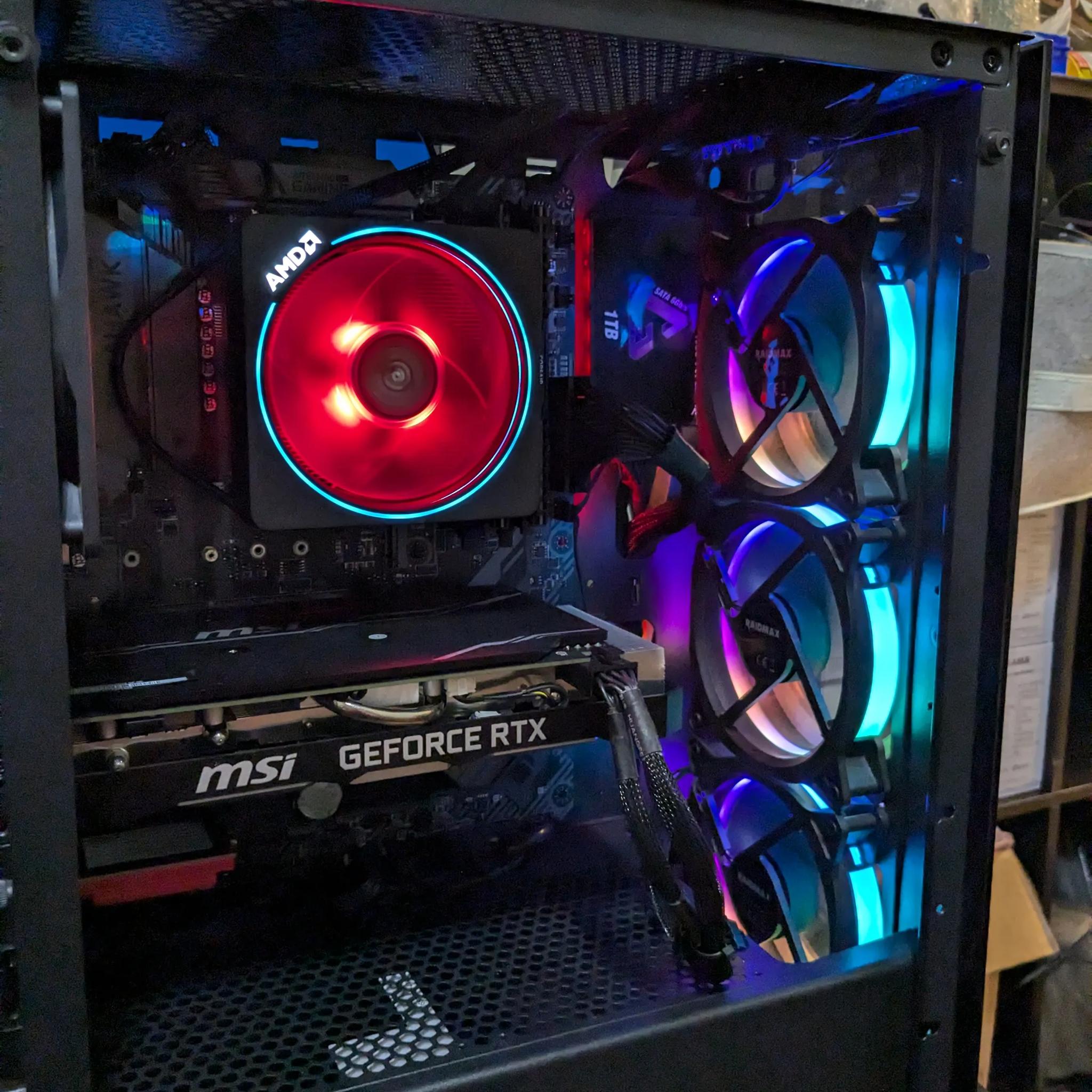 144+ FPS Fortnite/Apex, 180 Day Warranty, WiFi, RGB, Windows11, R7 2700X, RTX 2060S, 1TB SSD