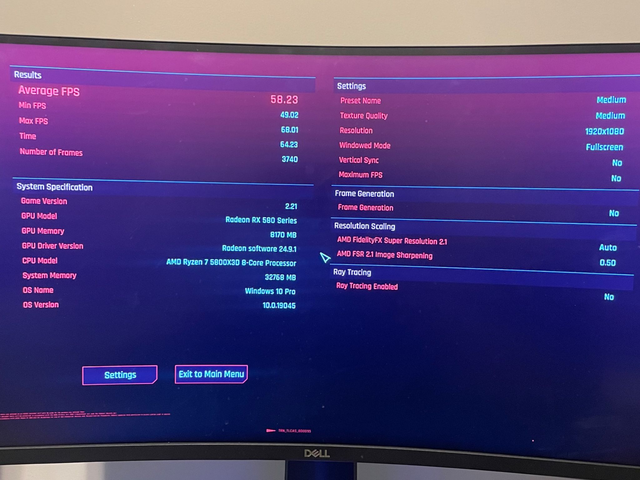 MSI Armor Rx 580 8gb OC